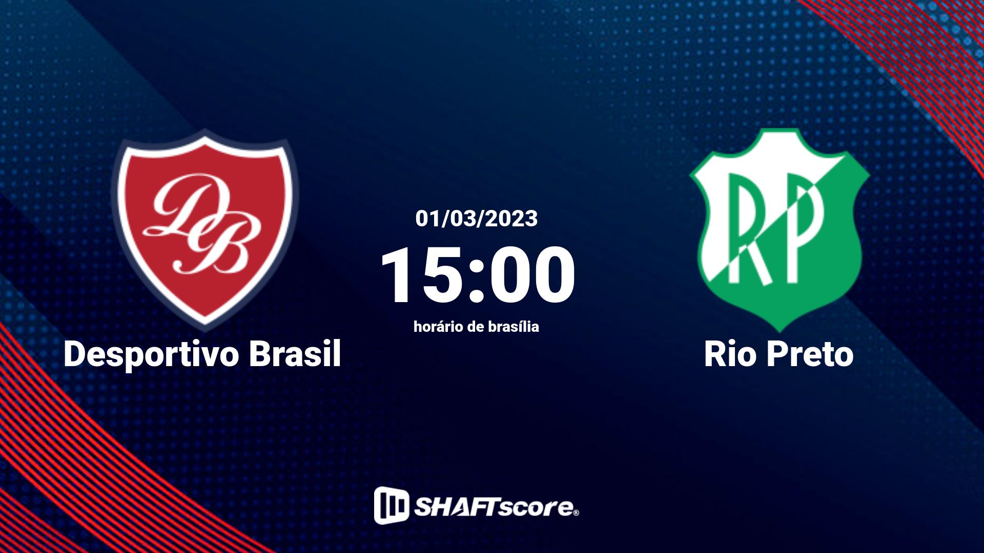 Estatísticas do jogo Desportivo Brasil vs Rio Preto 01.03 15:00