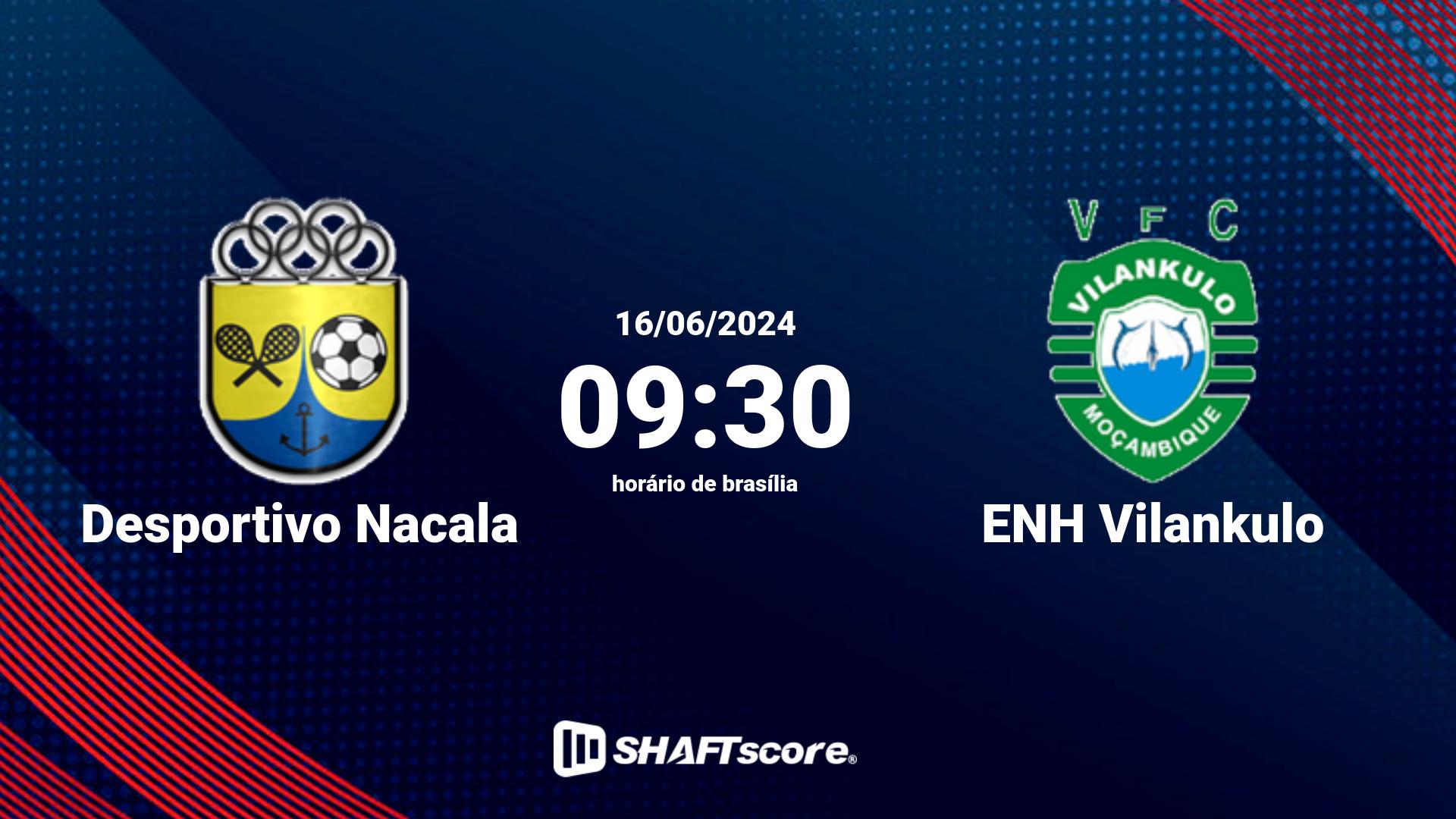 Estatísticas do jogo Desportivo Nacala vs ENH Vilankulo 16.06 09:30