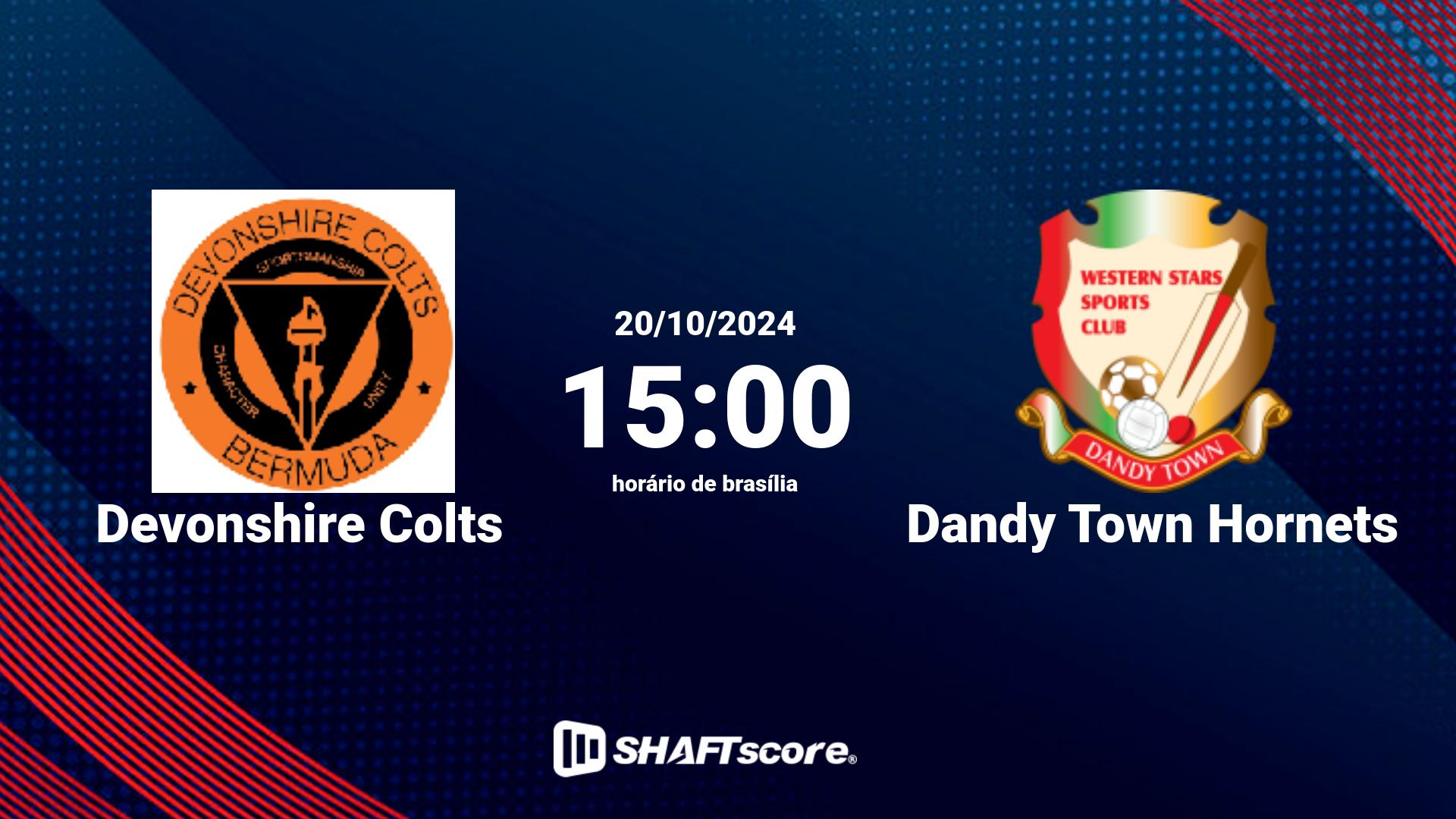 Estatísticas do jogo Devonshire Colts vs Dandy Town Hornets 20.10 15:00