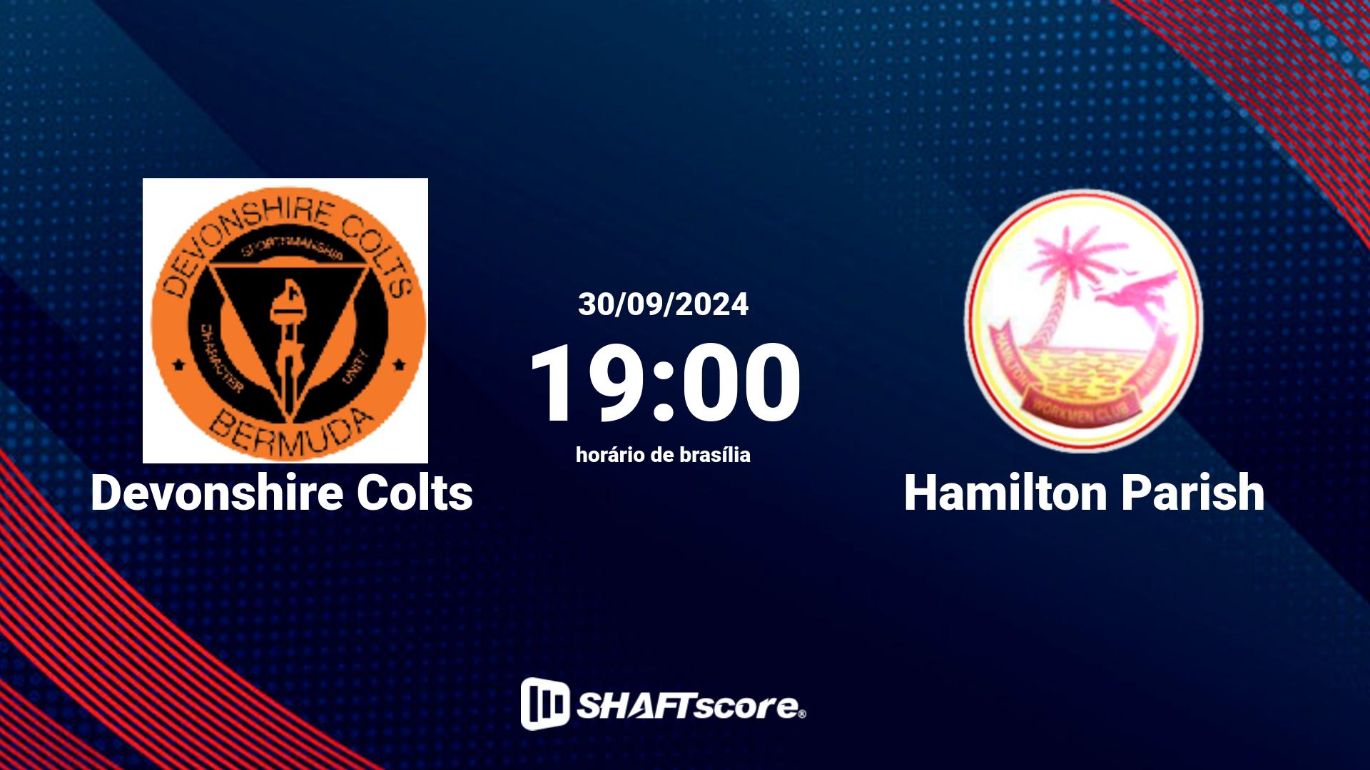 Estatísticas do jogo Devonshire Colts vs Hamilton Parish 30.09 19:00