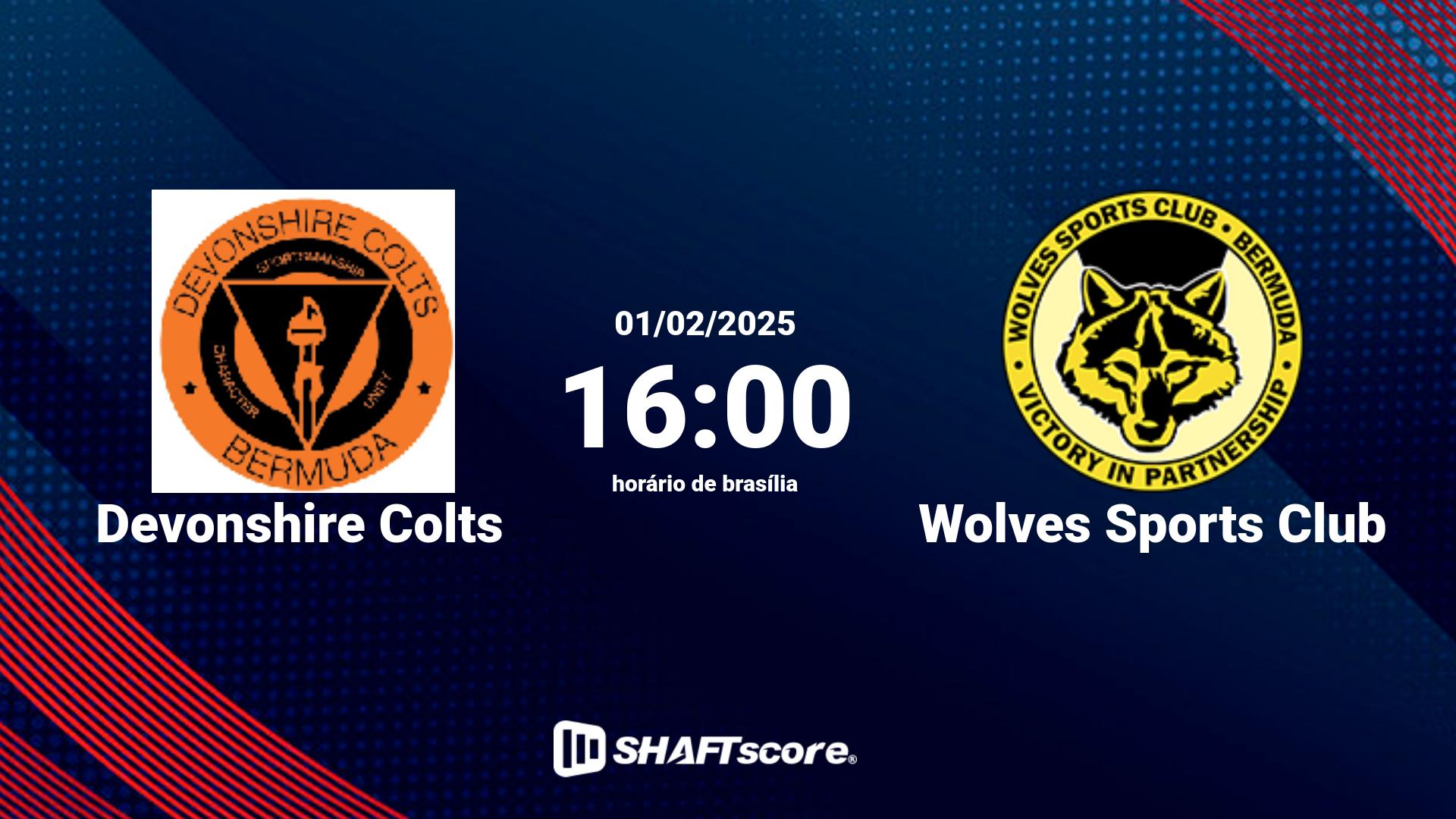 Estatísticas do jogo Devonshire Colts vs Wolves Sports Club 01.02 16:00