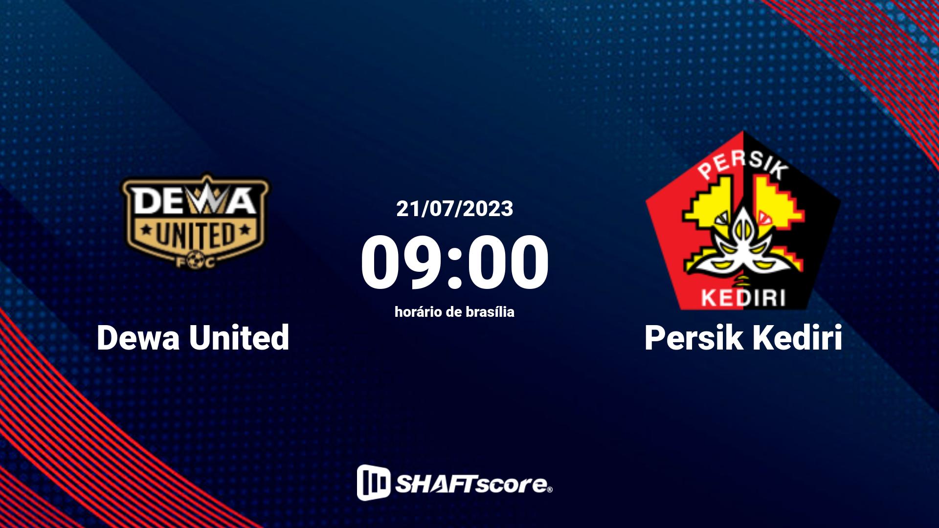 Estatísticas do jogo Dewa United vs Persik Kediri 21.07 09:00