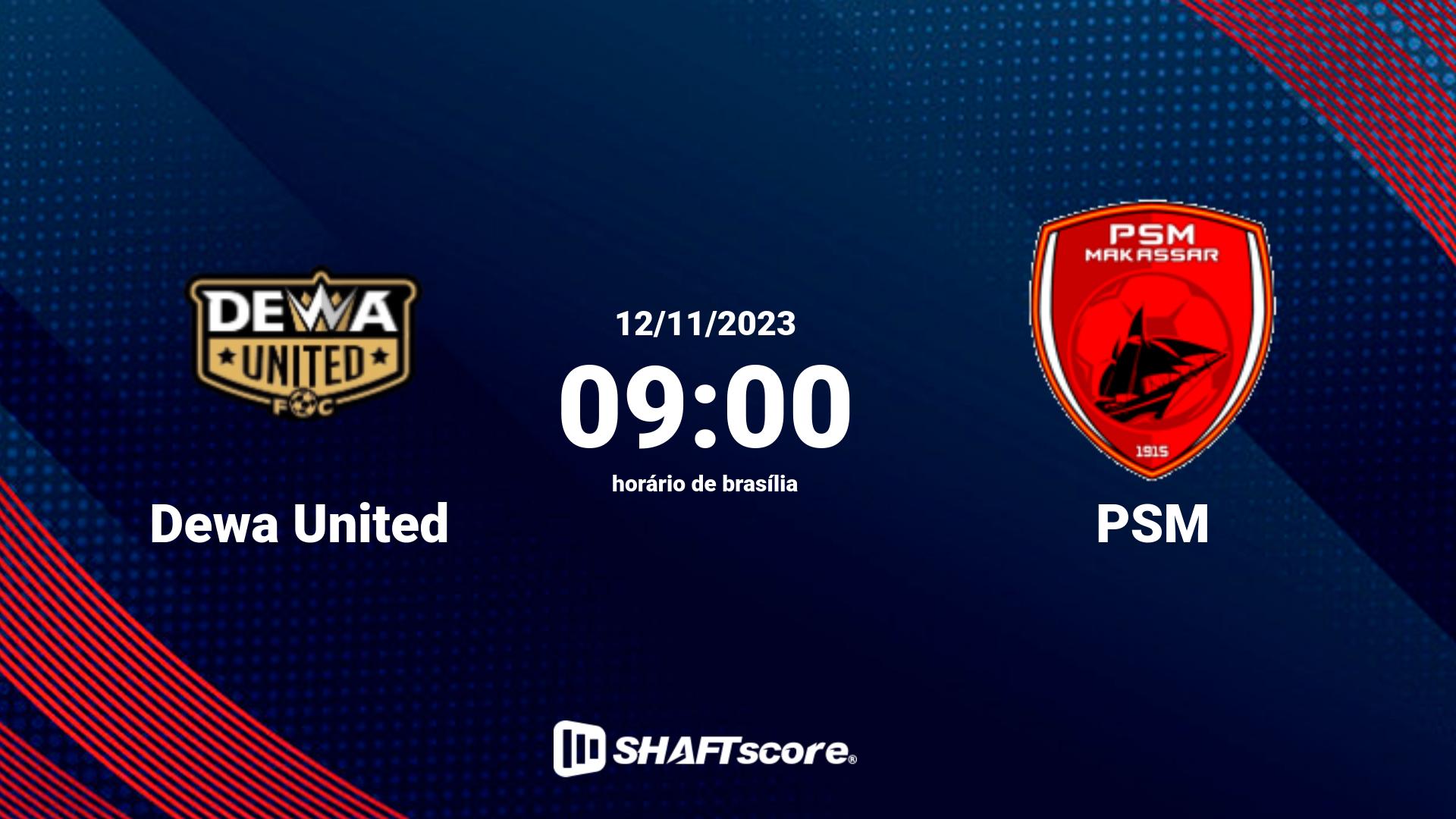 Estatísticas do jogo Dewa United vs PSM 12.11 09:00