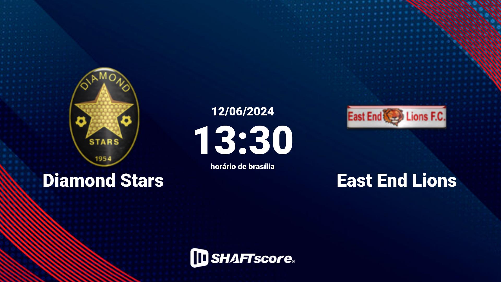 Estatísticas do jogo Diamond Stars vs East End Lions 12.06 13:30