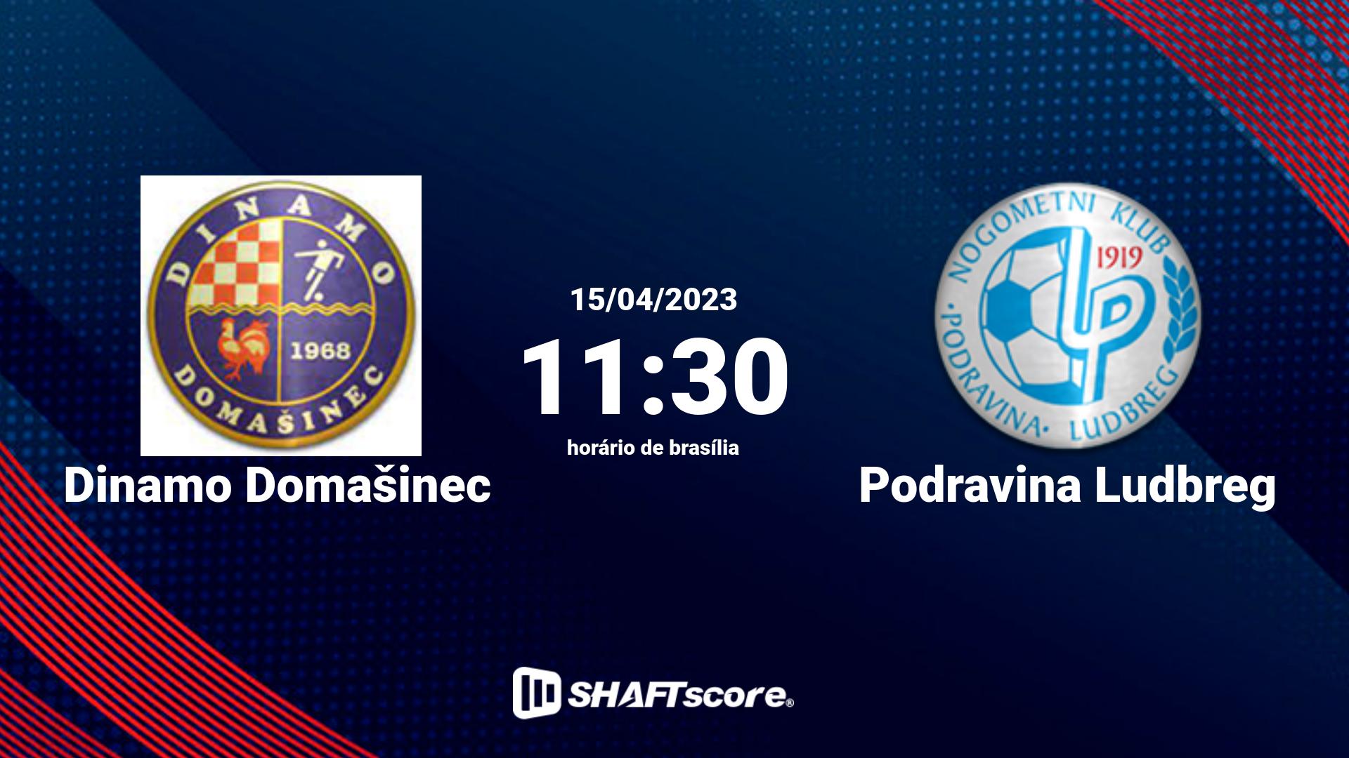 Estatísticas do jogo Dinamo Domašinec vs Podravina Ludbreg 15.04 11:30