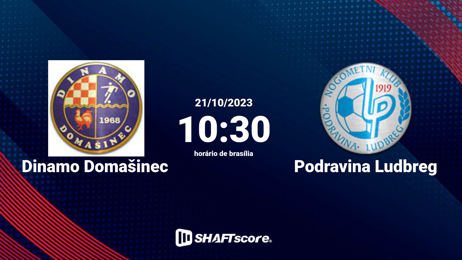 Estatísticas do jogo Dinamo Domašinec vs Podravina Ludbreg 21.10 10:30