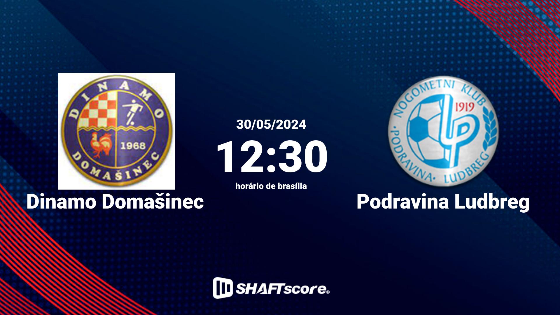 Estatísticas do jogo Dinamo Domašinec vs Podravina Ludbreg 30.05 12:30