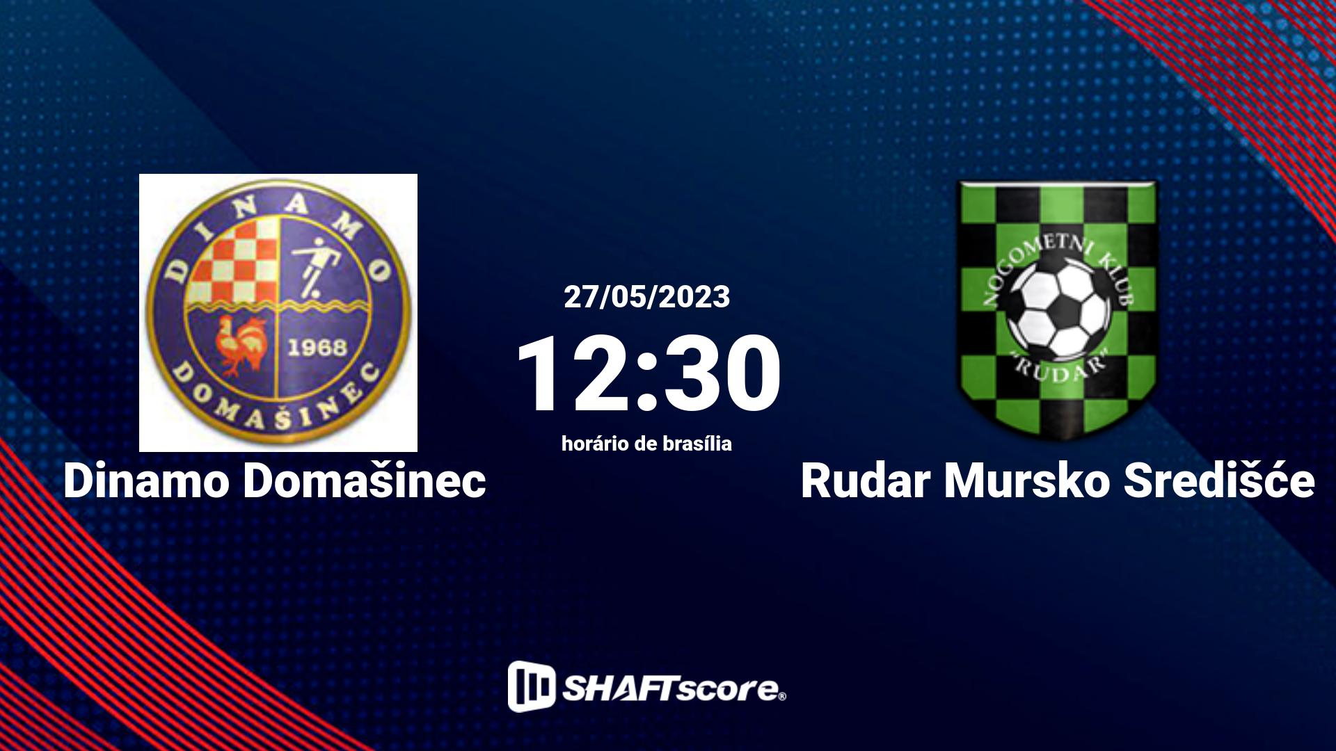 Estatísticas do jogo Dinamo Domašinec vs Rudar Mursko Središće 27.05 12:30