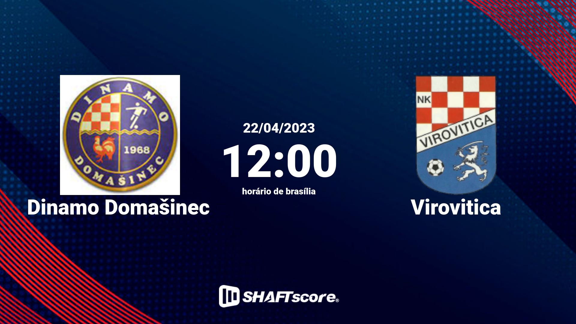 Estatísticas do jogo Dinamo Domašinec vs Virovitica 22.04 12:00