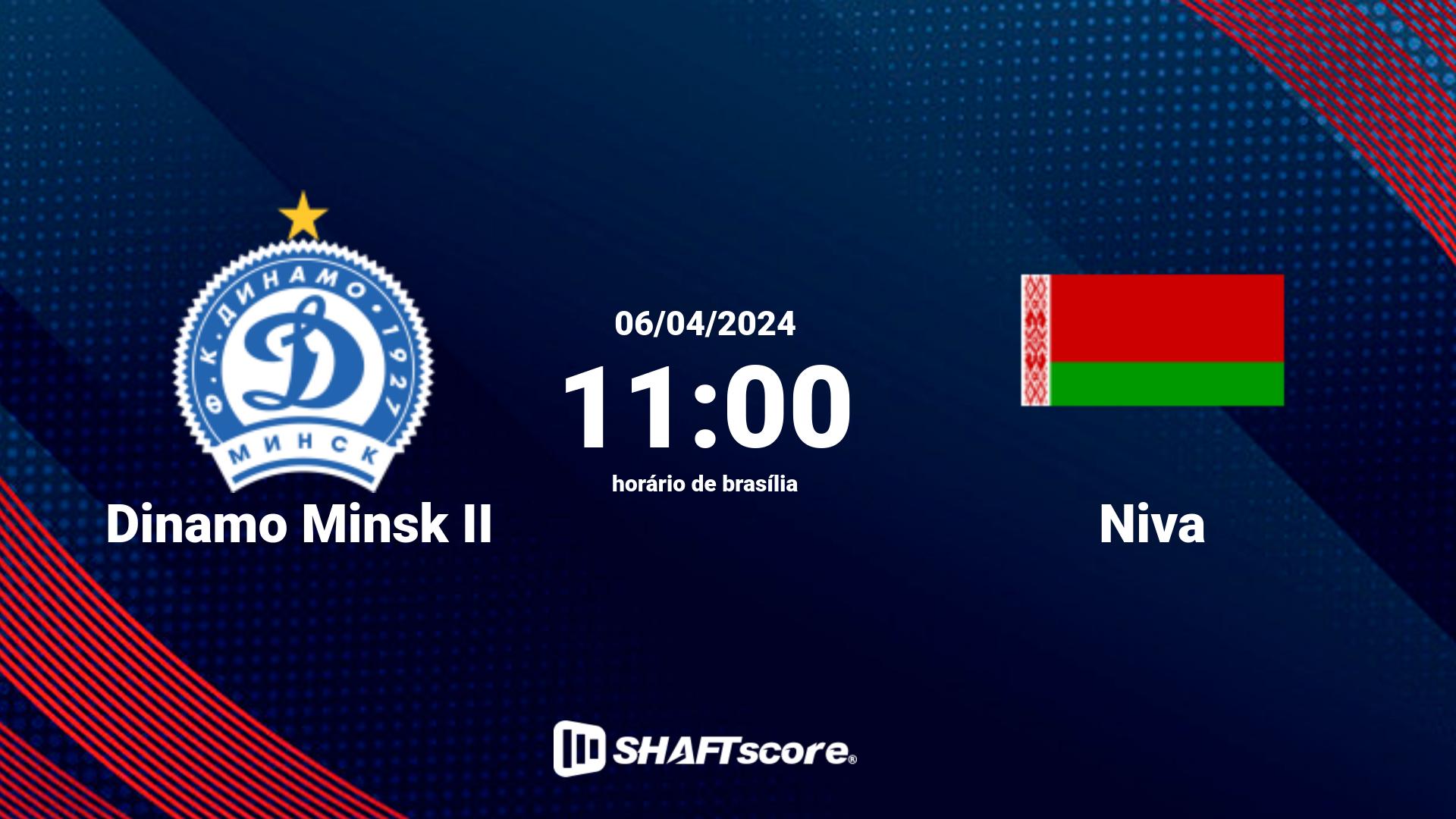 Estatísticas do jogo Dinamo Minsk II vs Niva 06.04 11:00