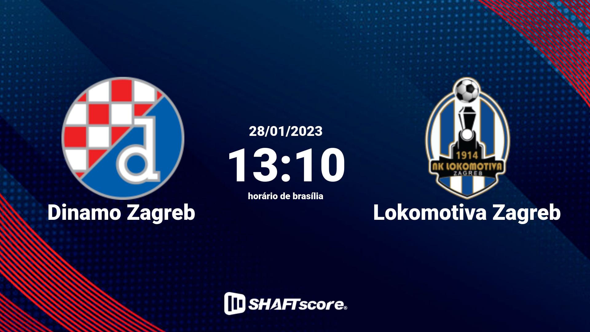 Estatísticas do jogo Dinamo Zagreb vs Lokomotiva Zagreb 28.01 13:10