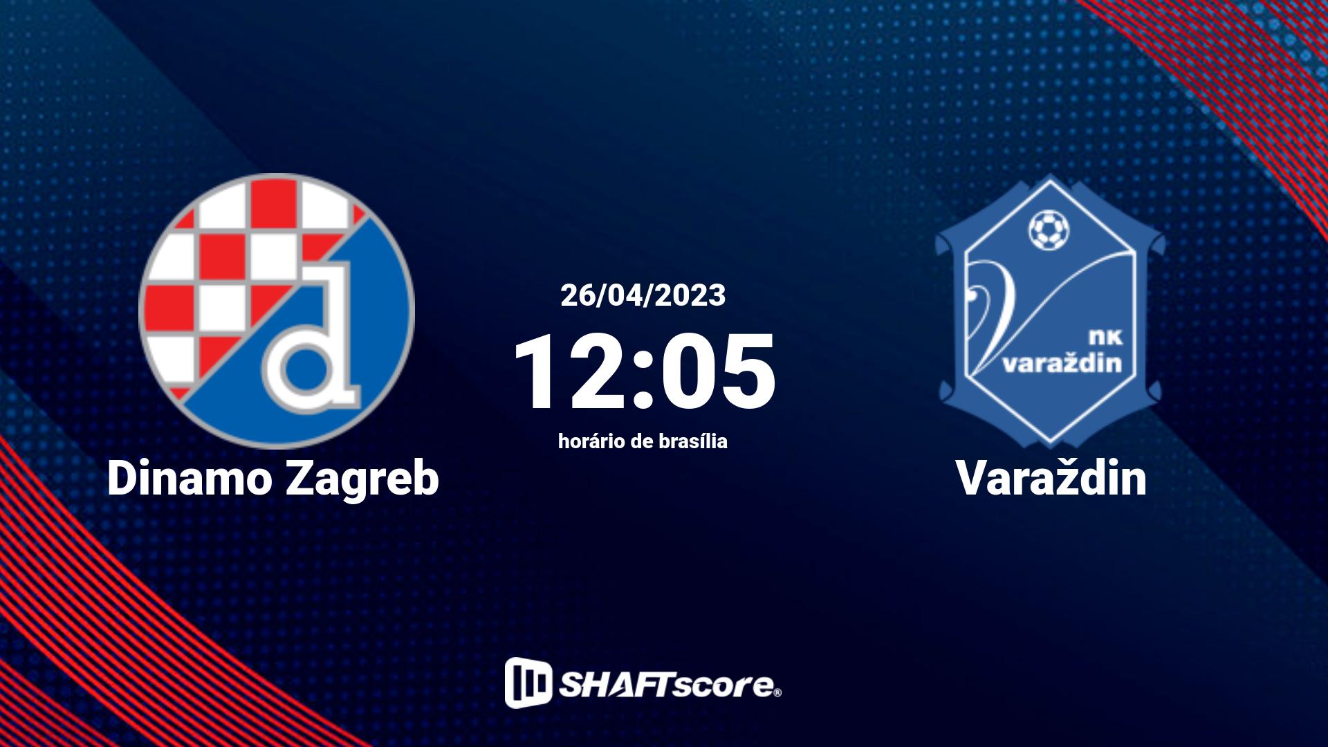 Estatísticas do jogo Dinamo Zagreb vs Varaždin 26.04 12:05