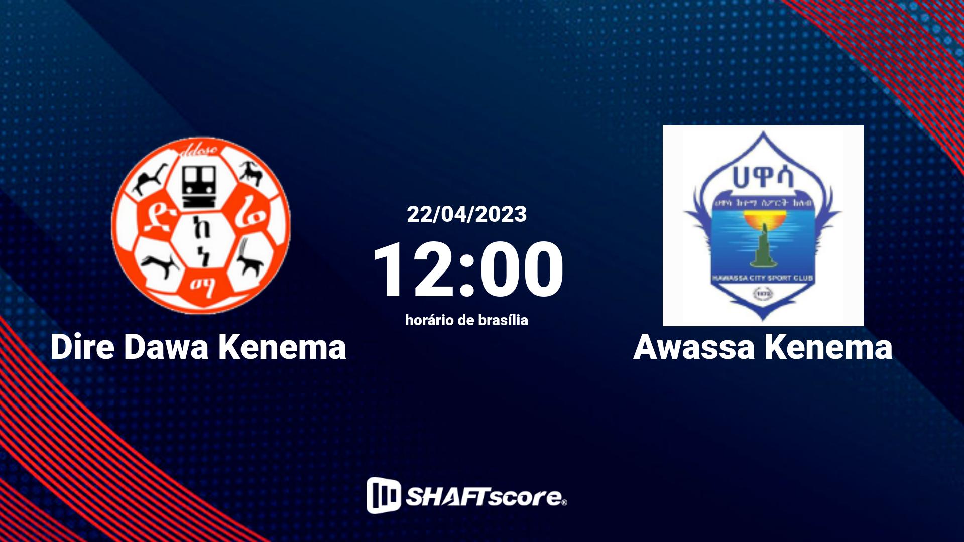 Estatísticas do jogo Dire Dawa Kenema vs Awassa Kenema 22.04 12:00