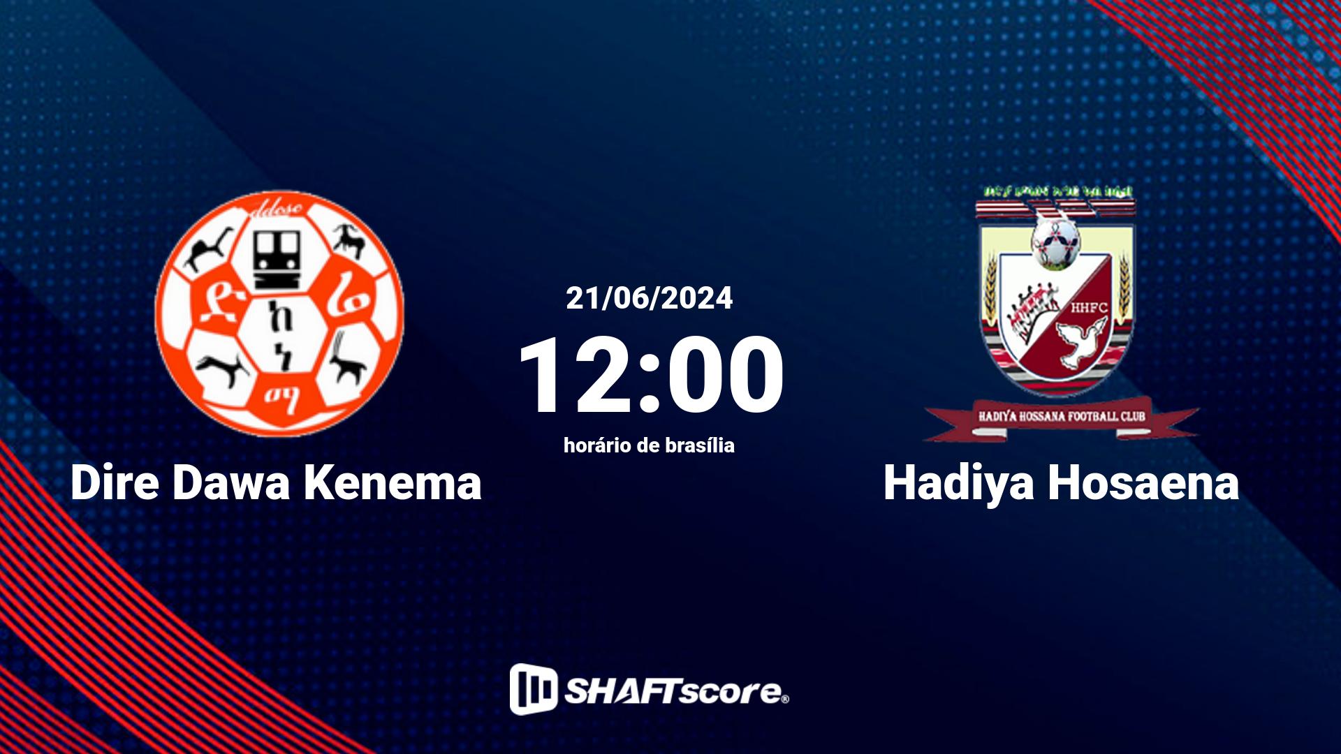 Estatísticas do jogo Dire Dawa Kenema vs Hadiya Hosaena 21.06 12:00