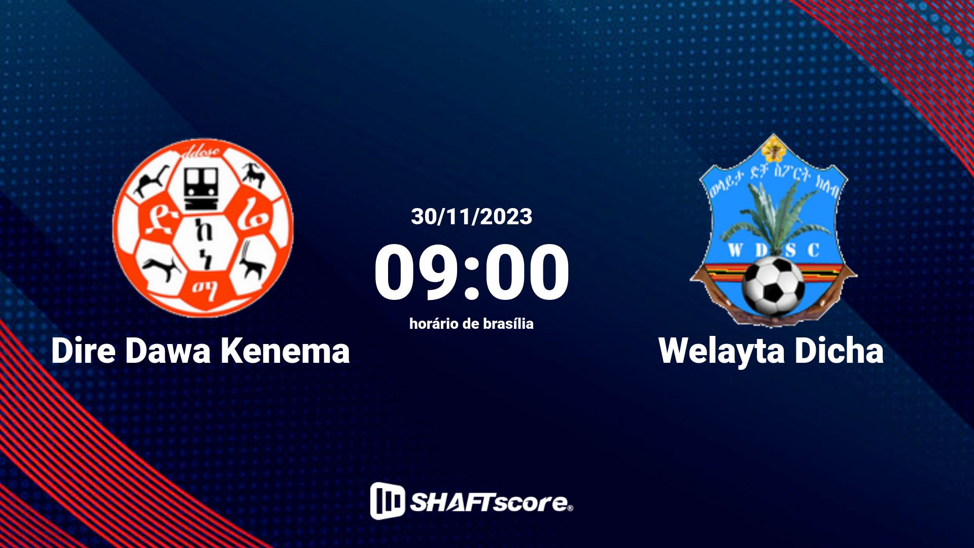 Estatísticas do jogo Dire Dawa Kenema vs Welayta Dicha 30.11 09:00