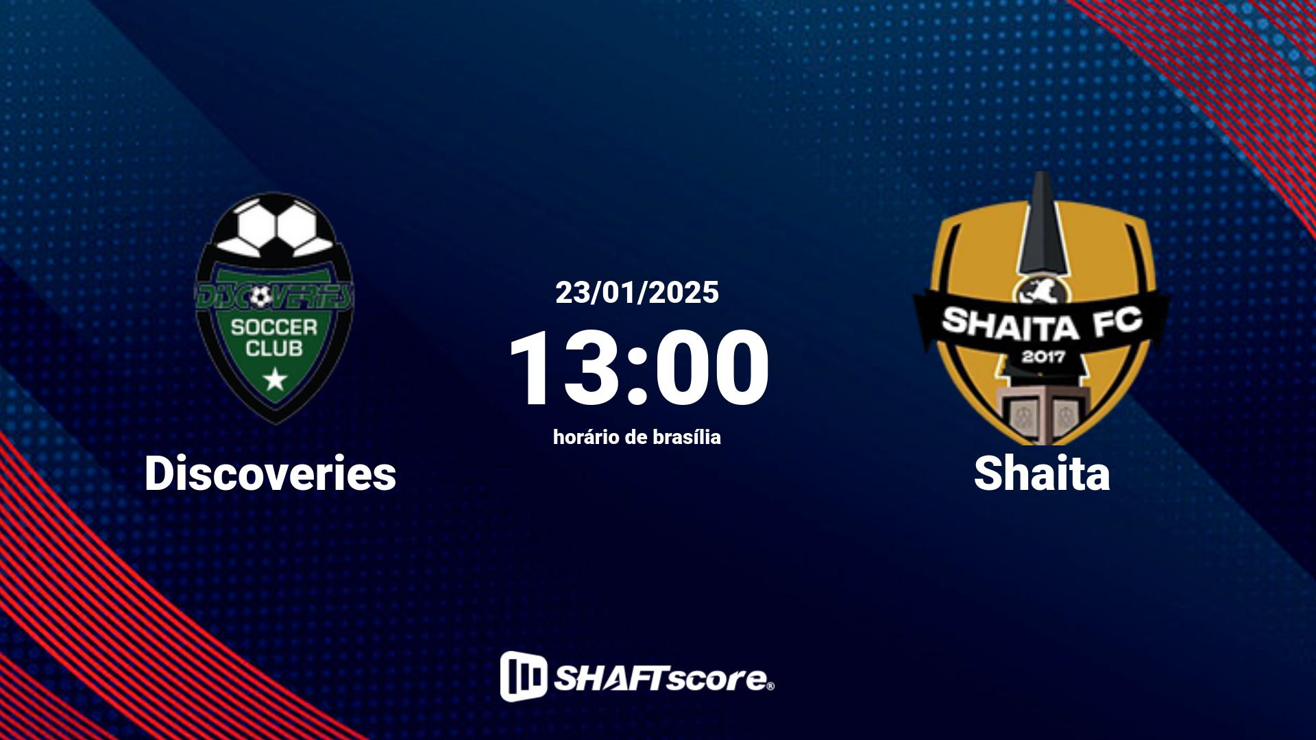 Estatísticas do jogo Discoveries vs Shaita 23.01 13:00