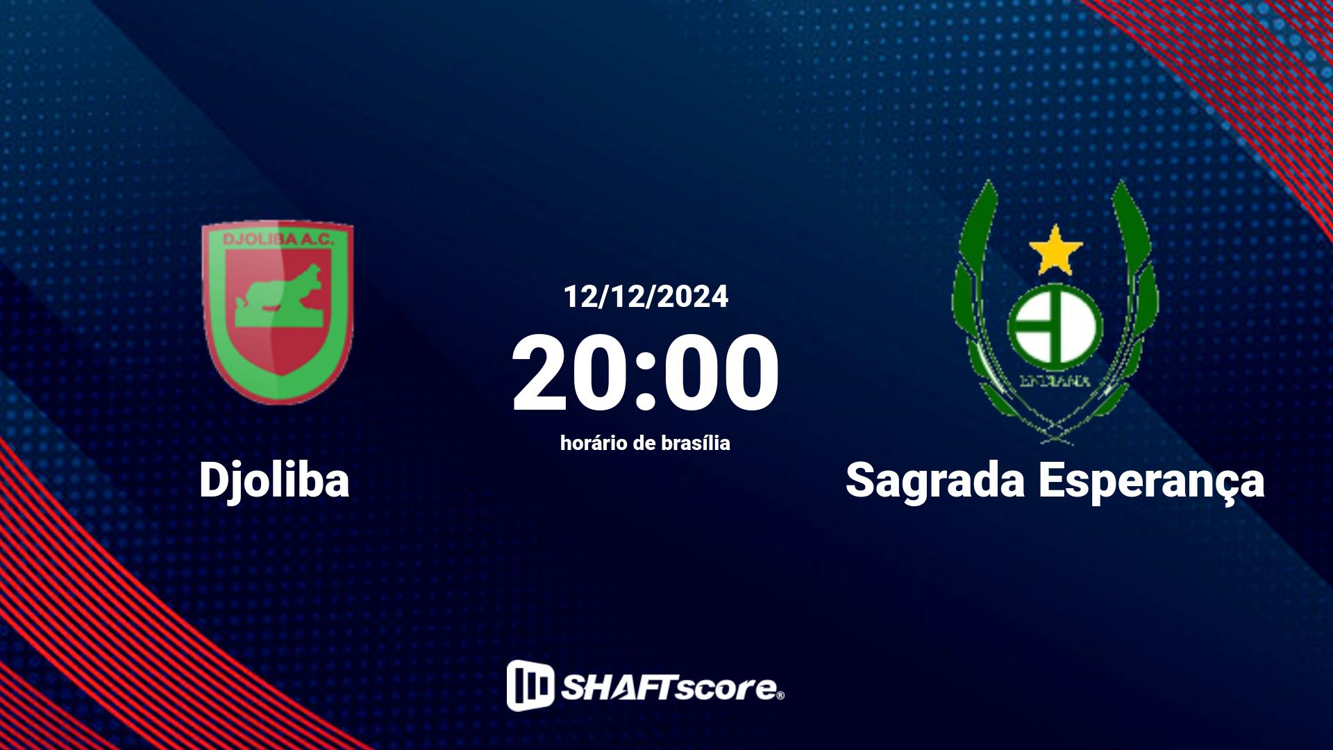 Estatísticas do jogo Djoliba vs Sagrada Esperança 12.12 20:00