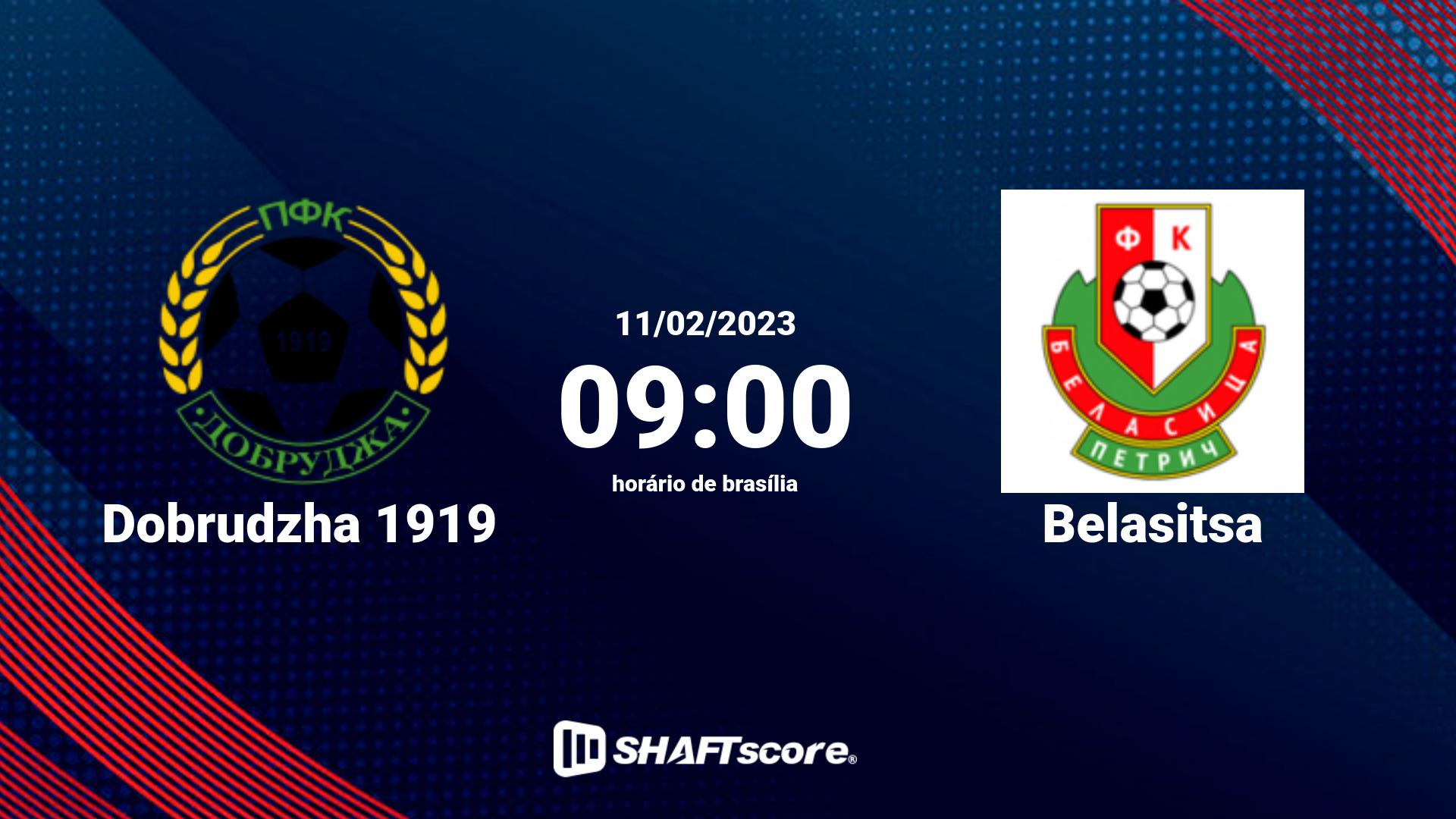 Estatísticas do jogo Dobrudzha 1919 vs Belasitsa 11.02 09:00