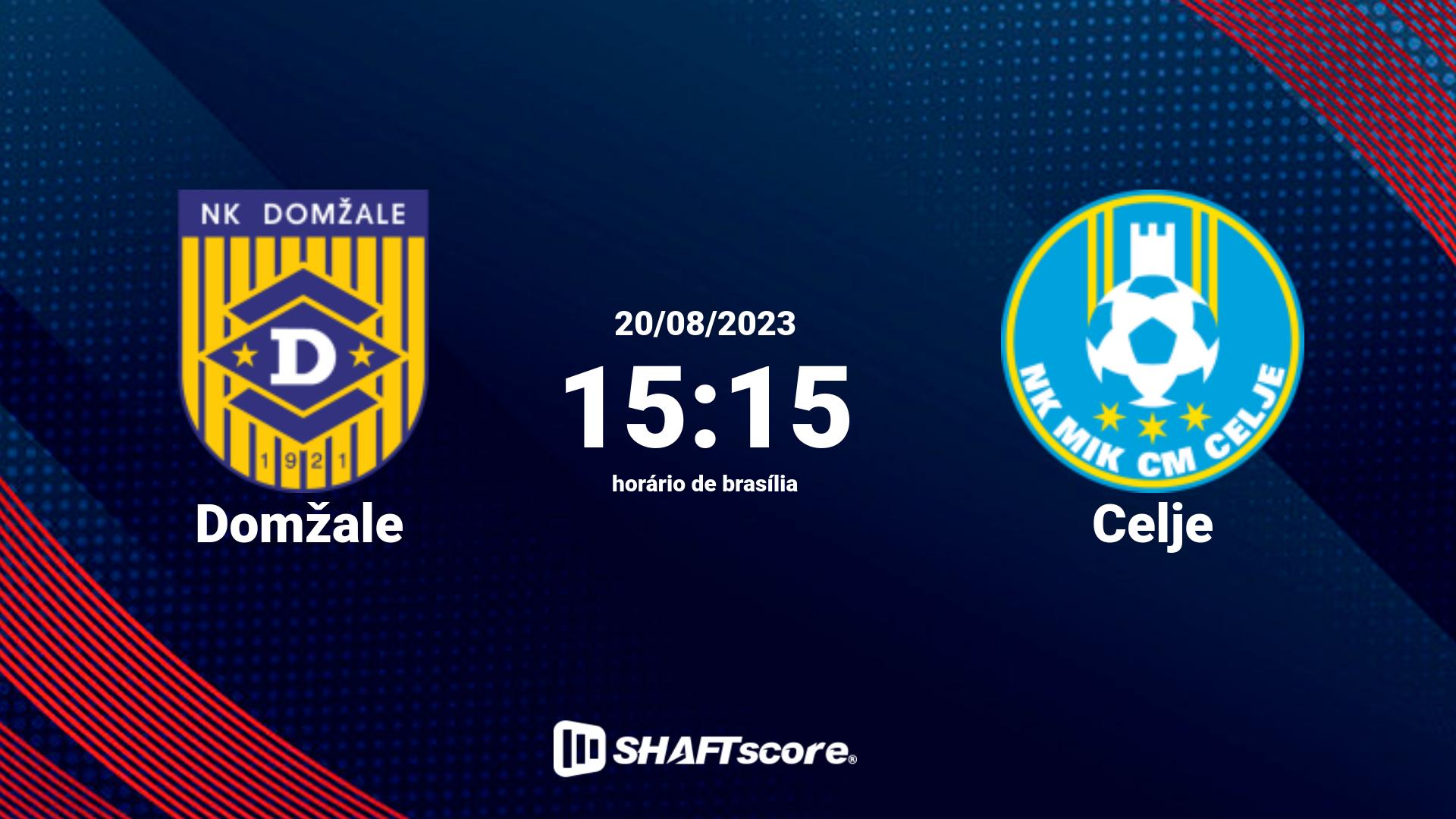 Estatísticas do jogo Domžale vs Celje 20.08 15:15