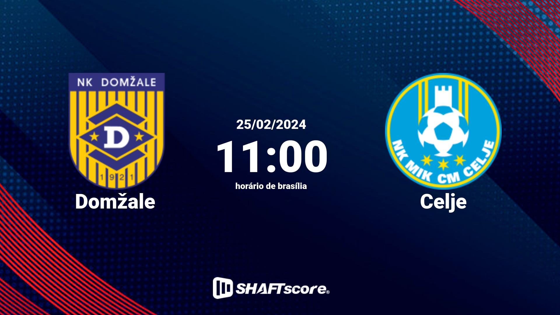 Estatísticas do jogo Domžale vs Celje 25.02 11:00