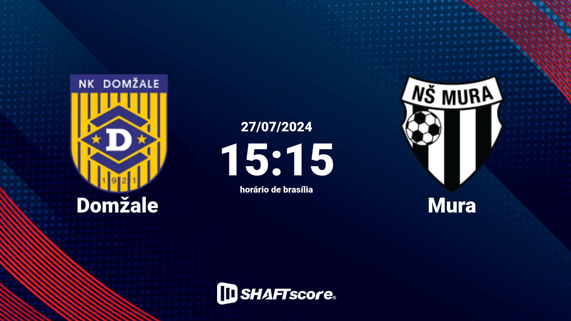 Estatísticas do jogo Domžale vs Mura 27.07 15:15