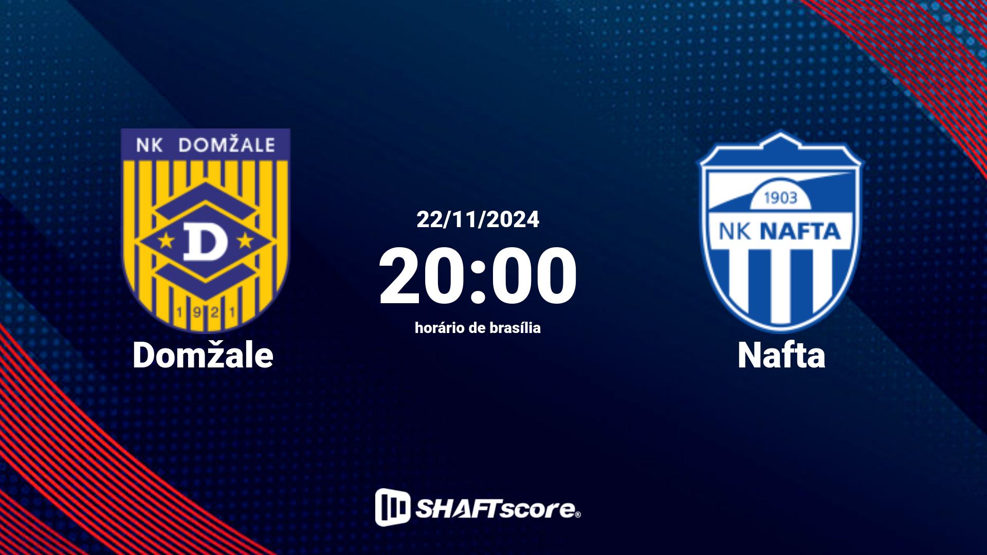 Estatísticas do jogo Domžale vs Nafta 22.11 20:00