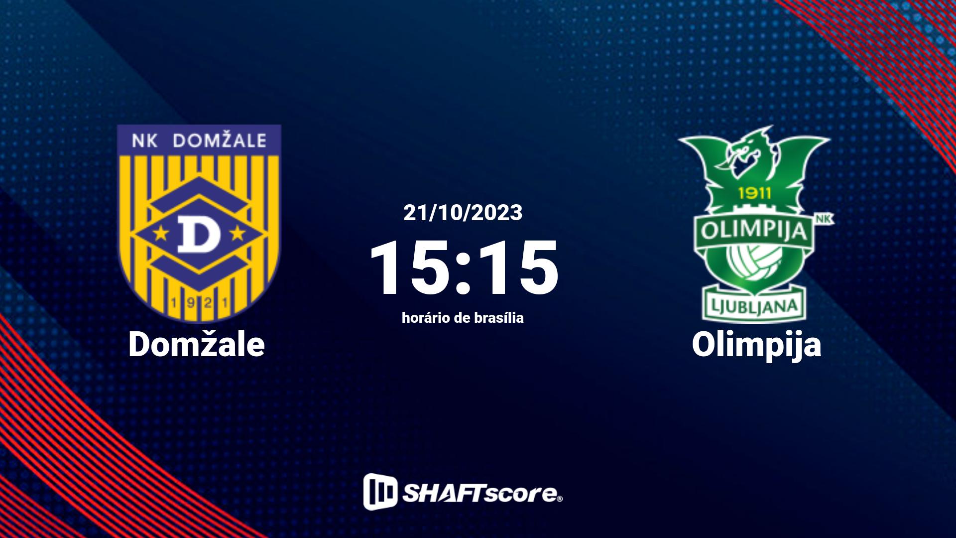 Estatísticas do jogo Domžale vs Olimpija 21.10 15:15