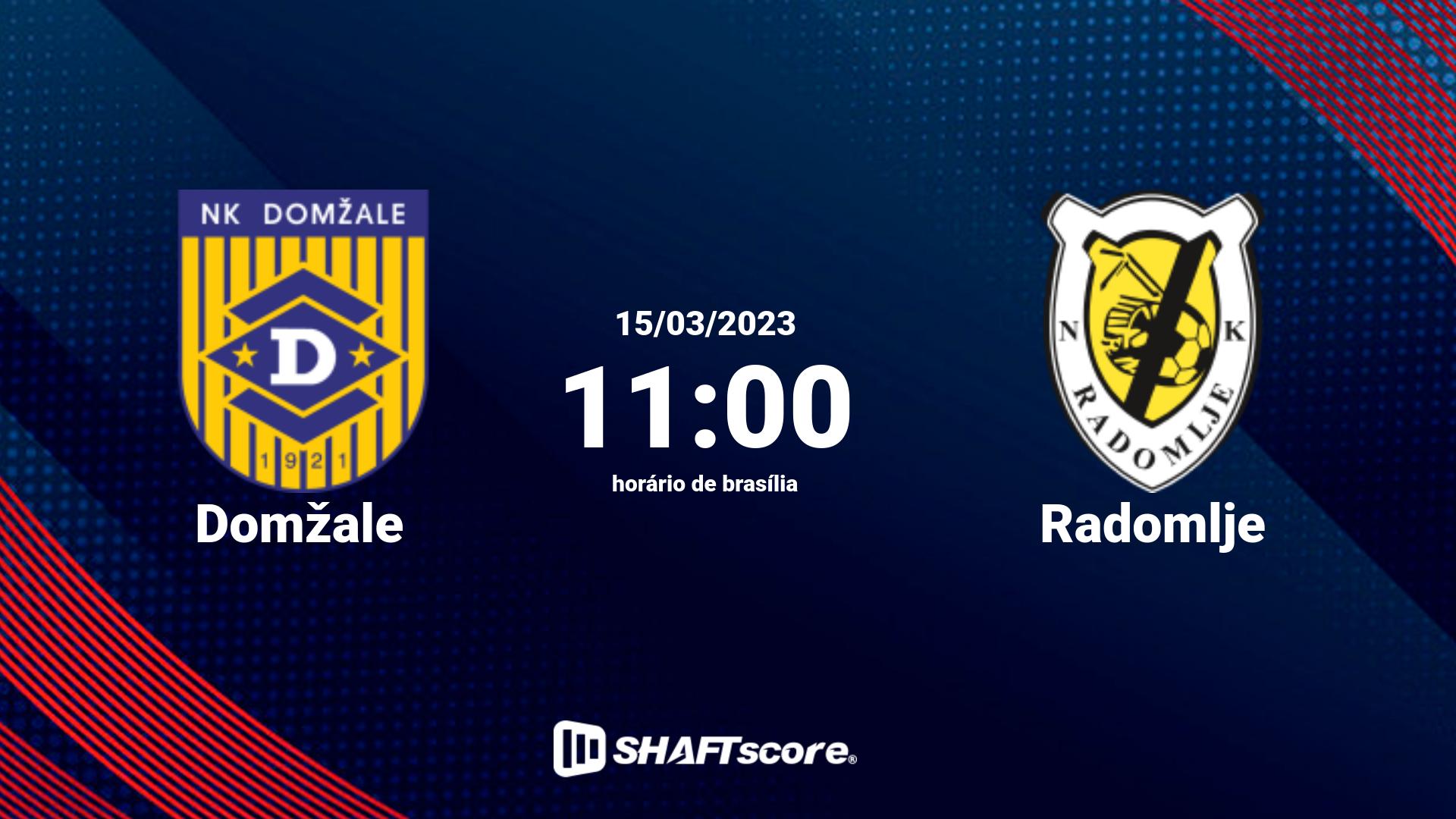 Estatísticas do jogo Domžale vs Radomlje 15.03 11:00