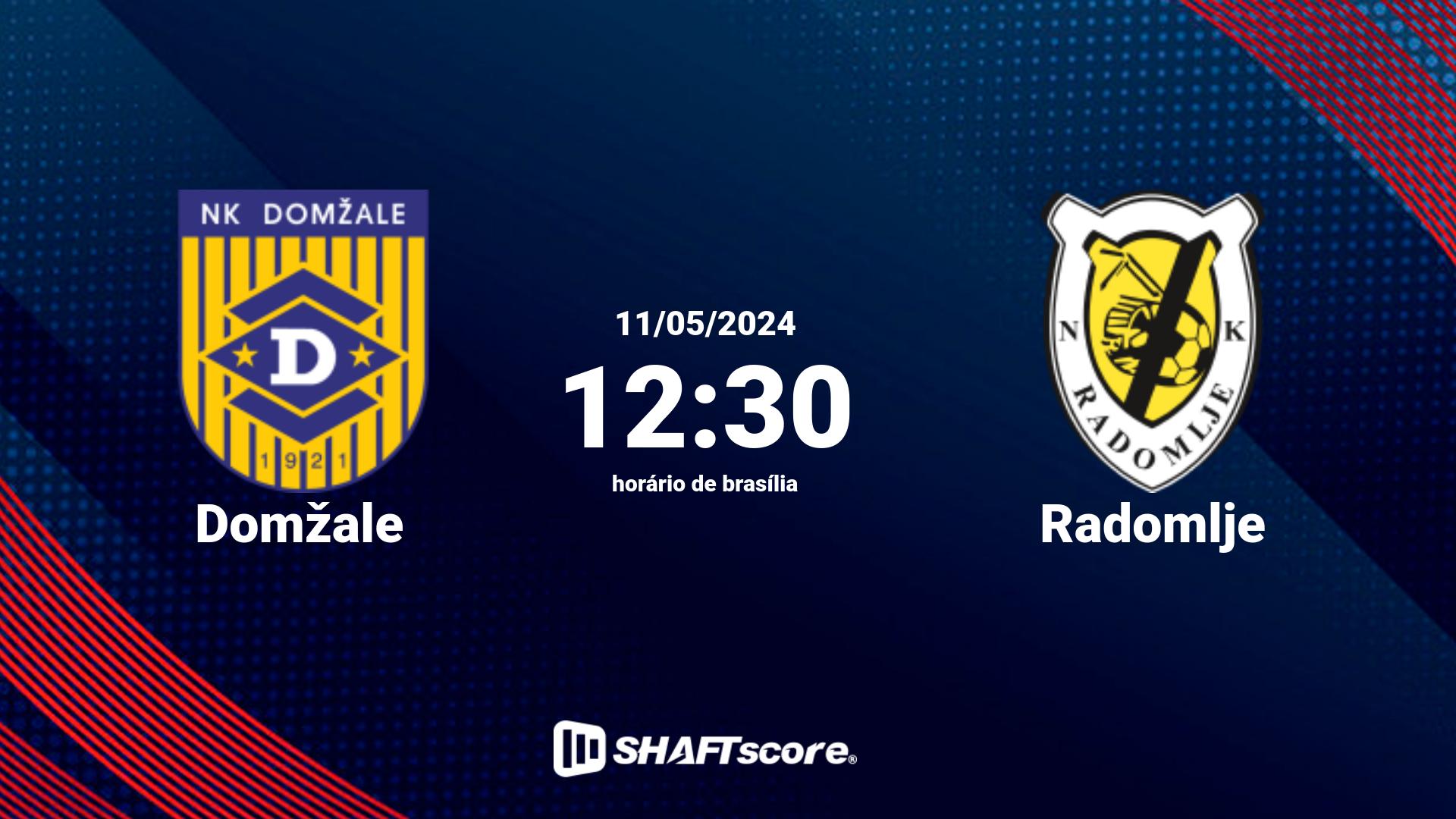 Estatísticas do jogo Domžale vs Radomlje 11.05 12:30