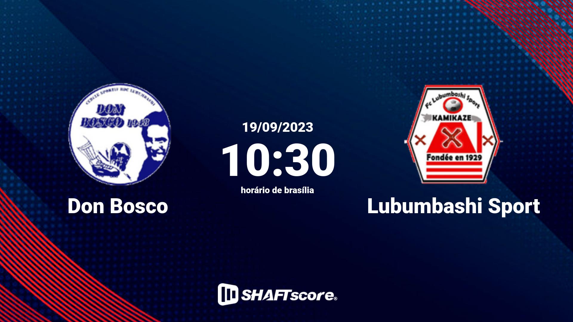 Estatísticas do jogo Don Bosco vs Lubumbashi Sport 19.09 10:30