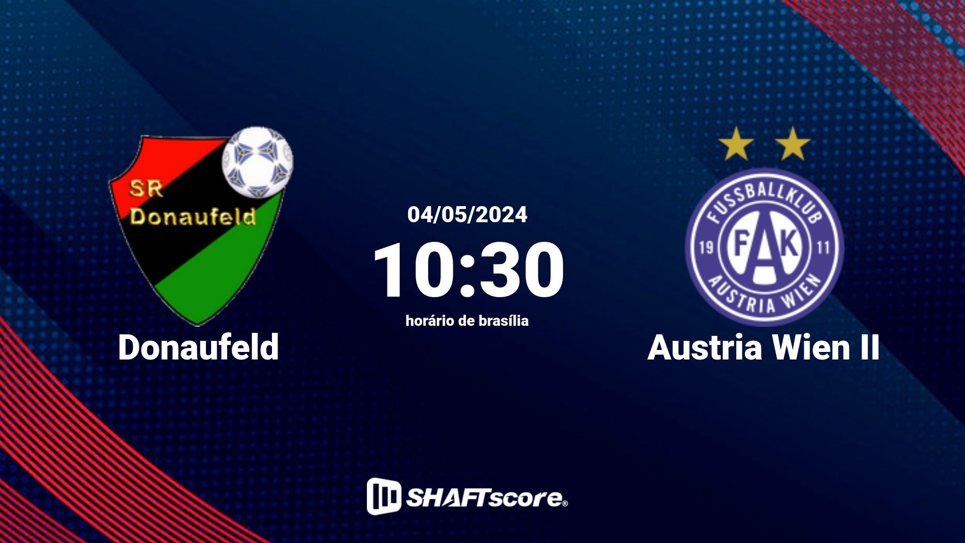 Estatísticas do jogo Donaufeld vs Austria Wien II 04.05 10:30