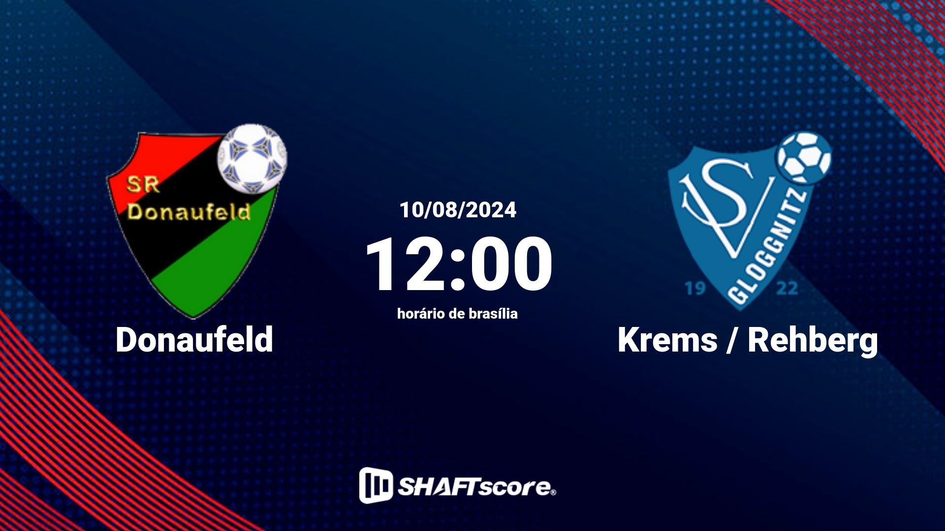 Estatísticas do jogo Donaufeld vs Krems / Rehberg 10.08 12:00