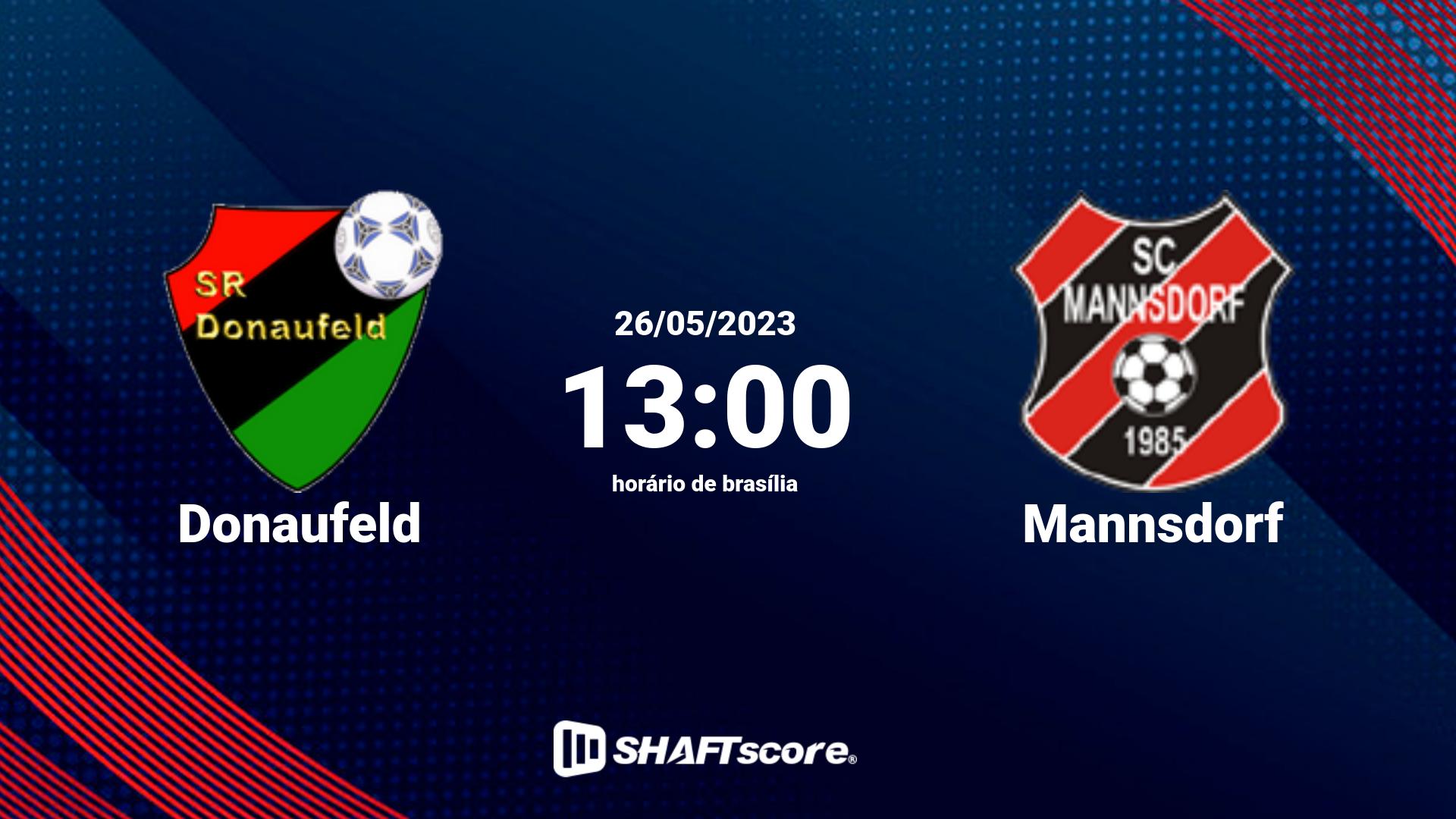 Estatísticas do jogo Donaufeld vs Mannsdorf 26.05 13:00