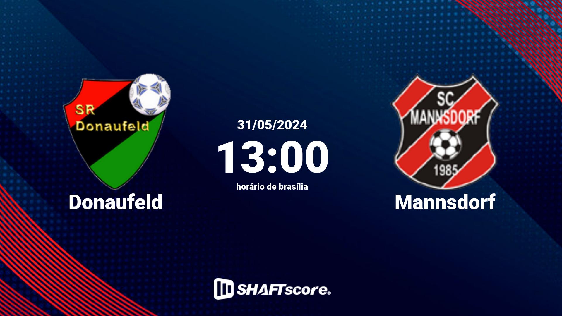 Estatísticas do jogo Donaufeld vs Mannsdorf 31.05 13:00