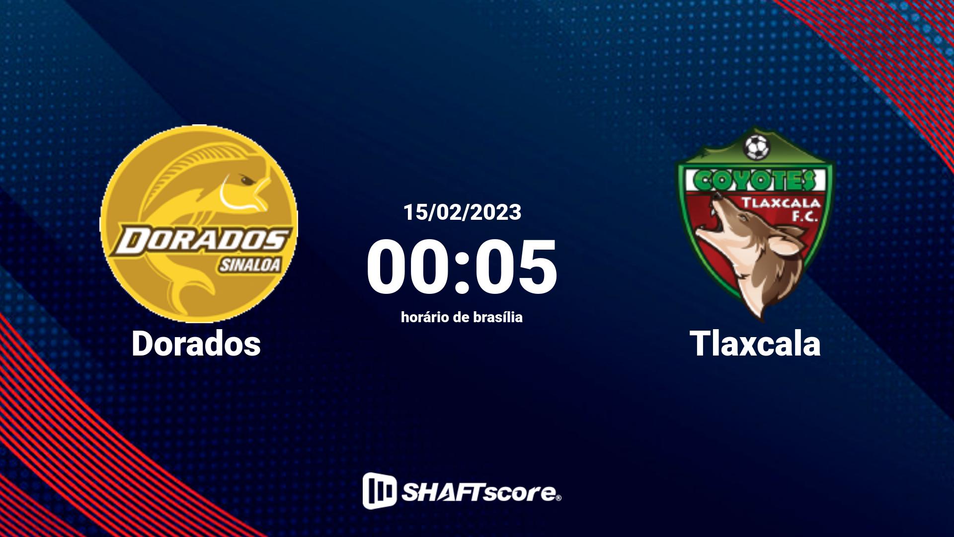 Estatísticas do jogo Dorados vs Tlaxcala 15.02 00:05