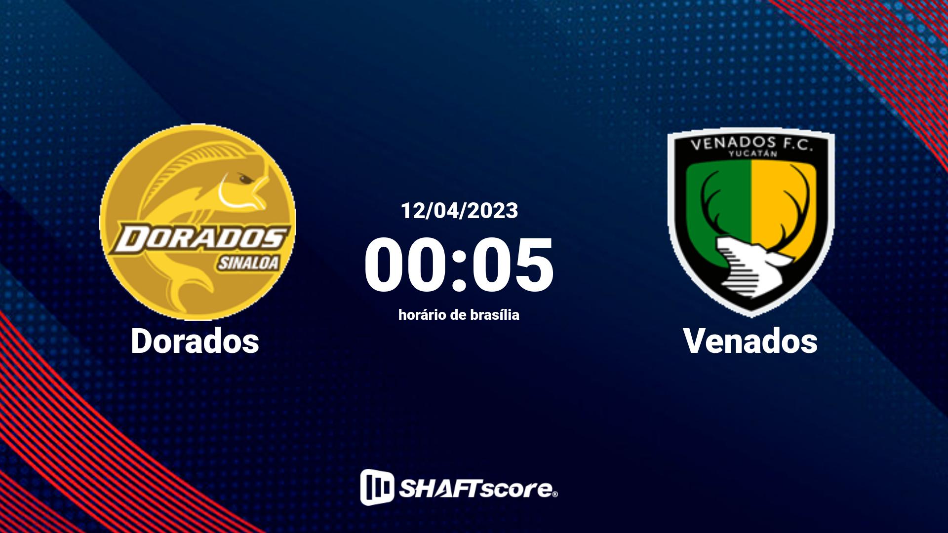 Estatísticas do jogo Dorados vs Venados 12.04 00:05