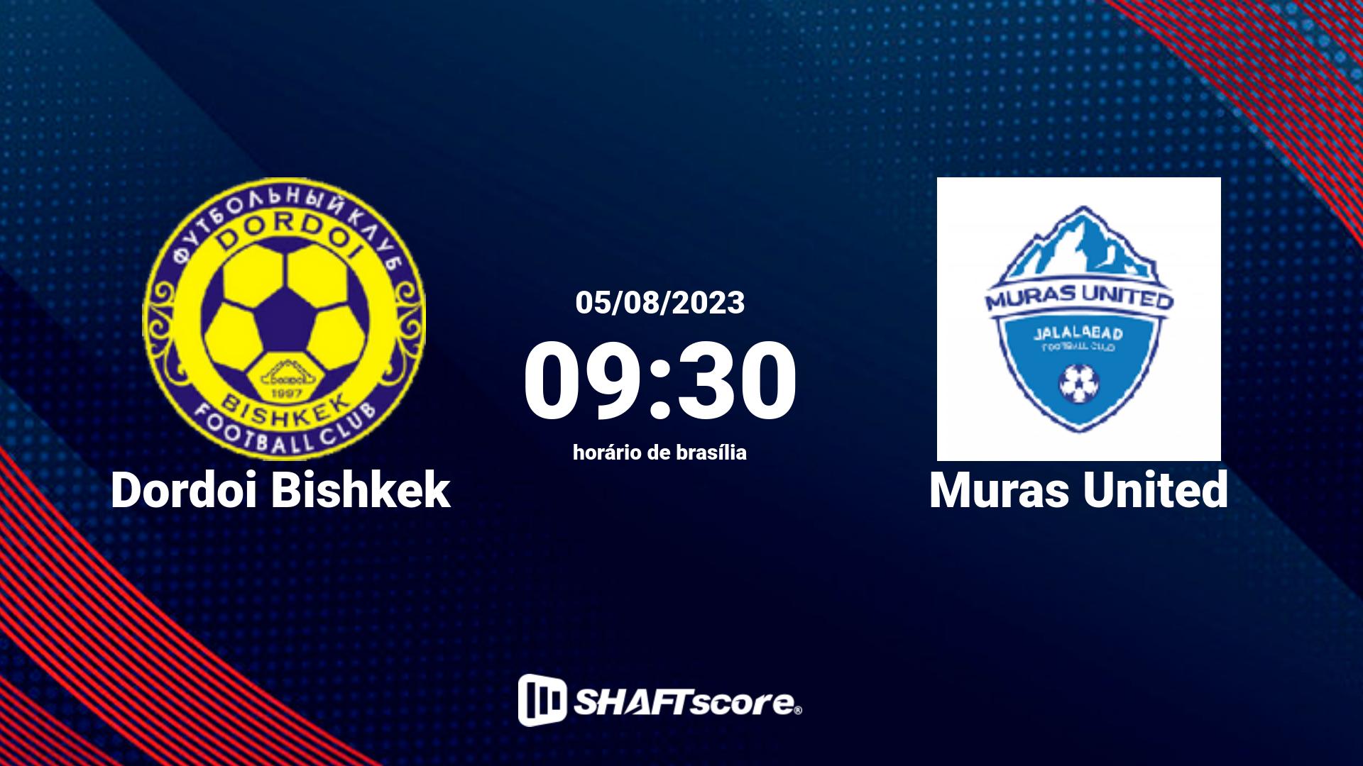 Estatísticas do jogo Dordoi Bishkek vs Muras United 05.08 09:30