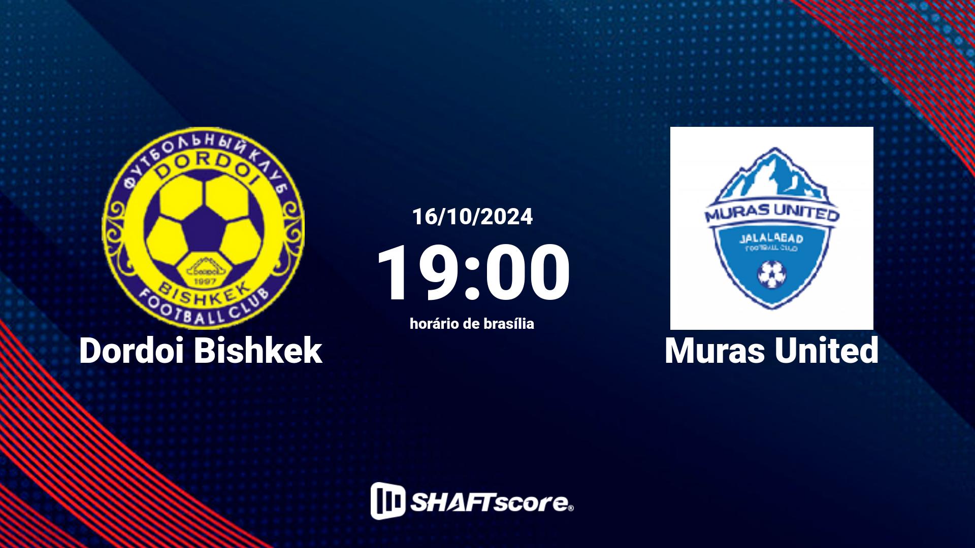 Estatísticas do jogo Dordoi Bishkek vs Muras United 16.10 19:00