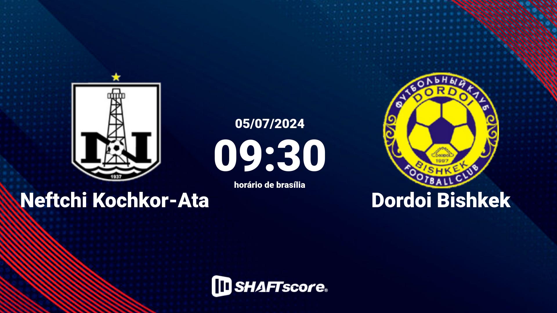 Estatísticas do jogo Dordoi Bishkek vs Neftchi Kochkor-Ata 28.10 06:30