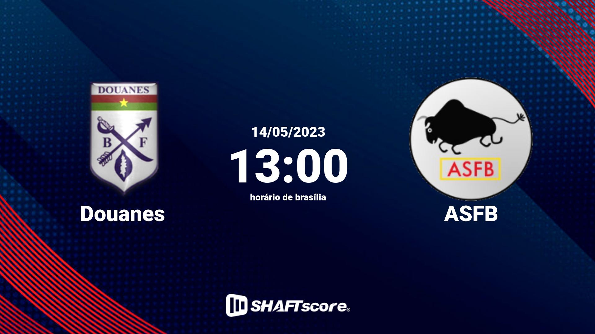 Estatísticas do jogo Douanes vs ASFB 14.05 13:00