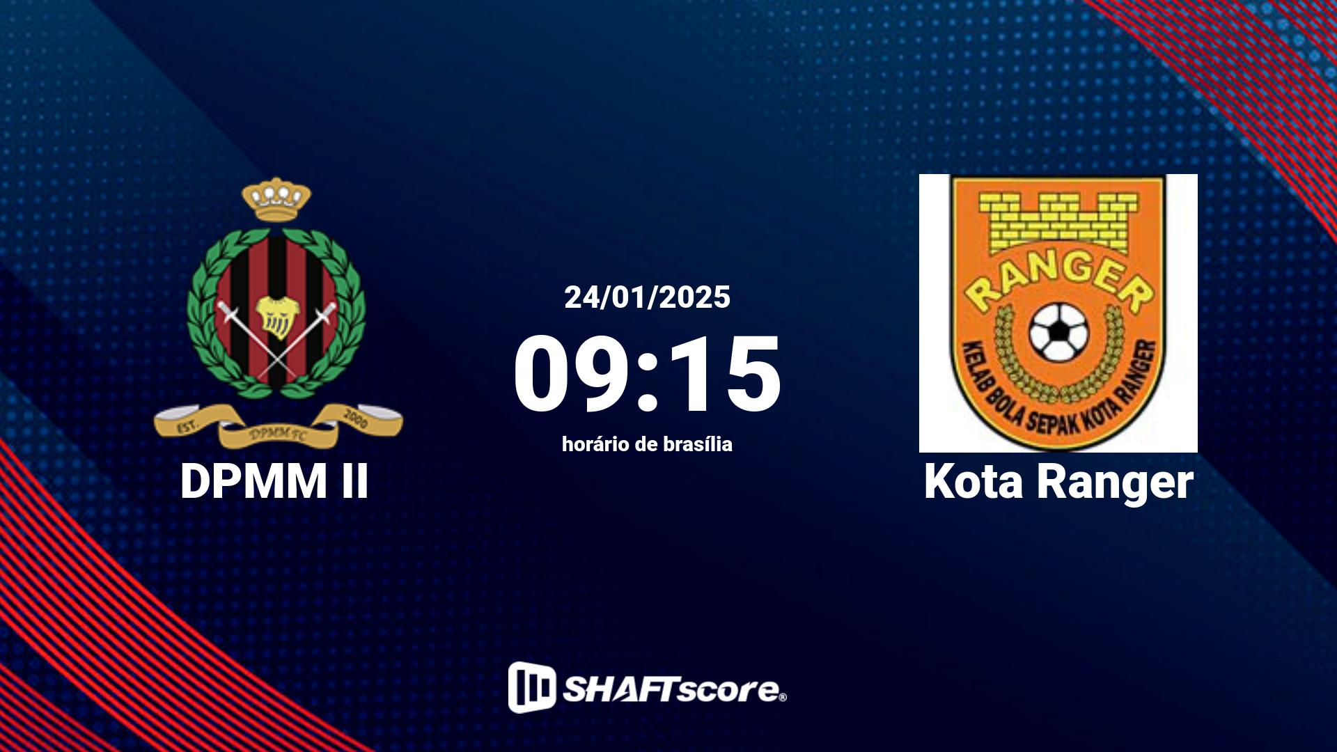 Estatísticas do jogo DPMM II vs Kota Ranger 24.01 09:15