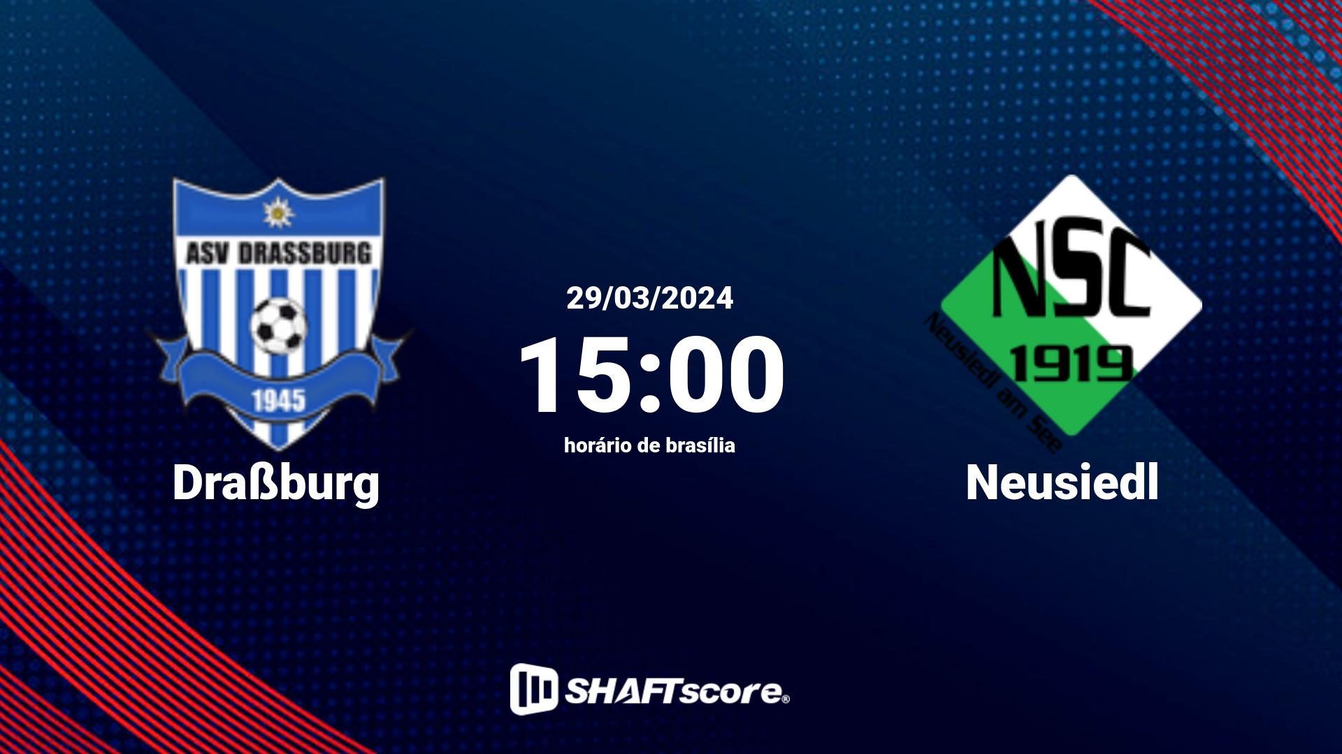 Estatísticas do jogo Draßburg vs Neusiedl 29.03 15:00