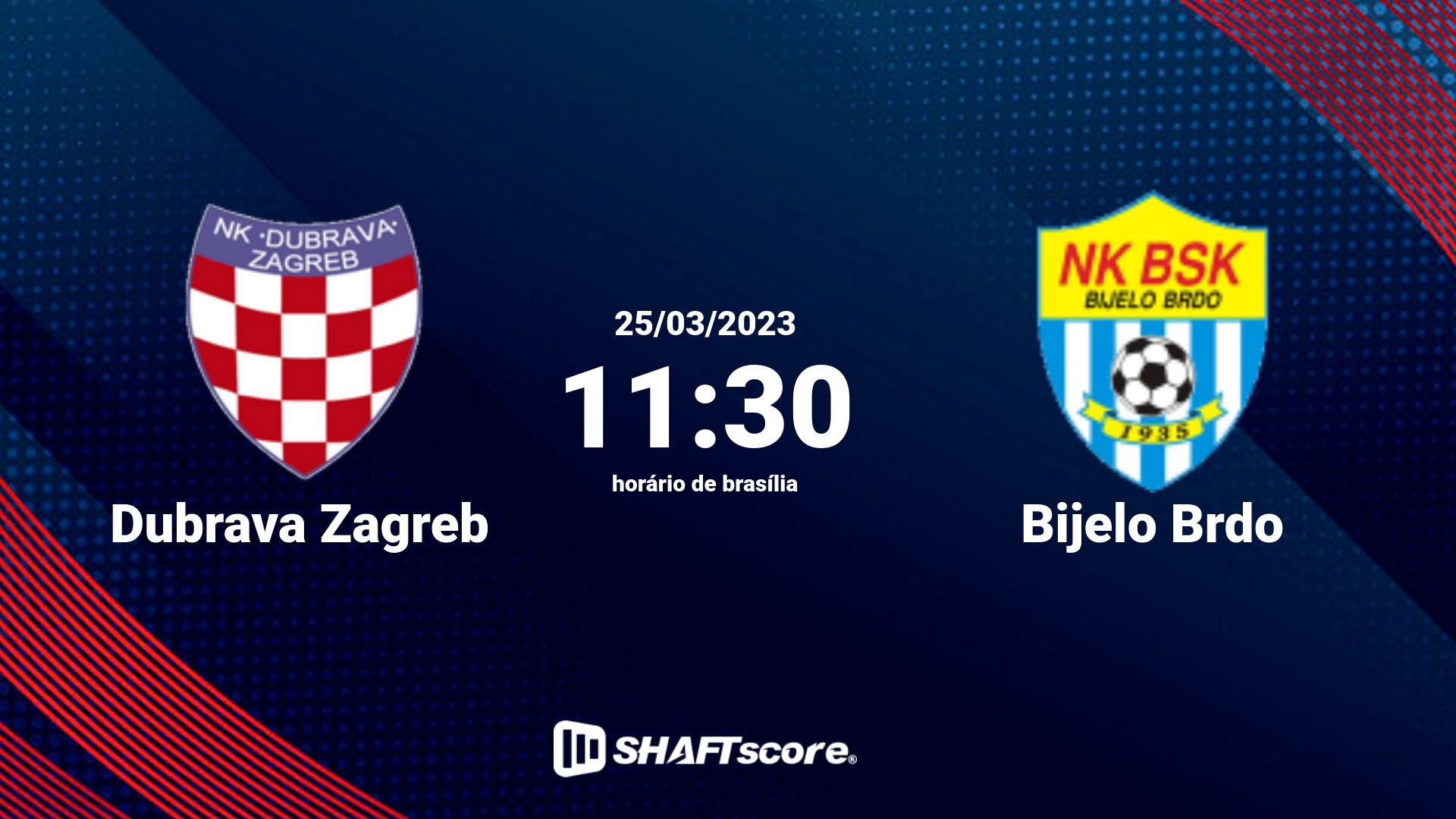 Estatísticas do jogo Dubrava Zagreb vs Bijelo Brdo 25.03 11:30