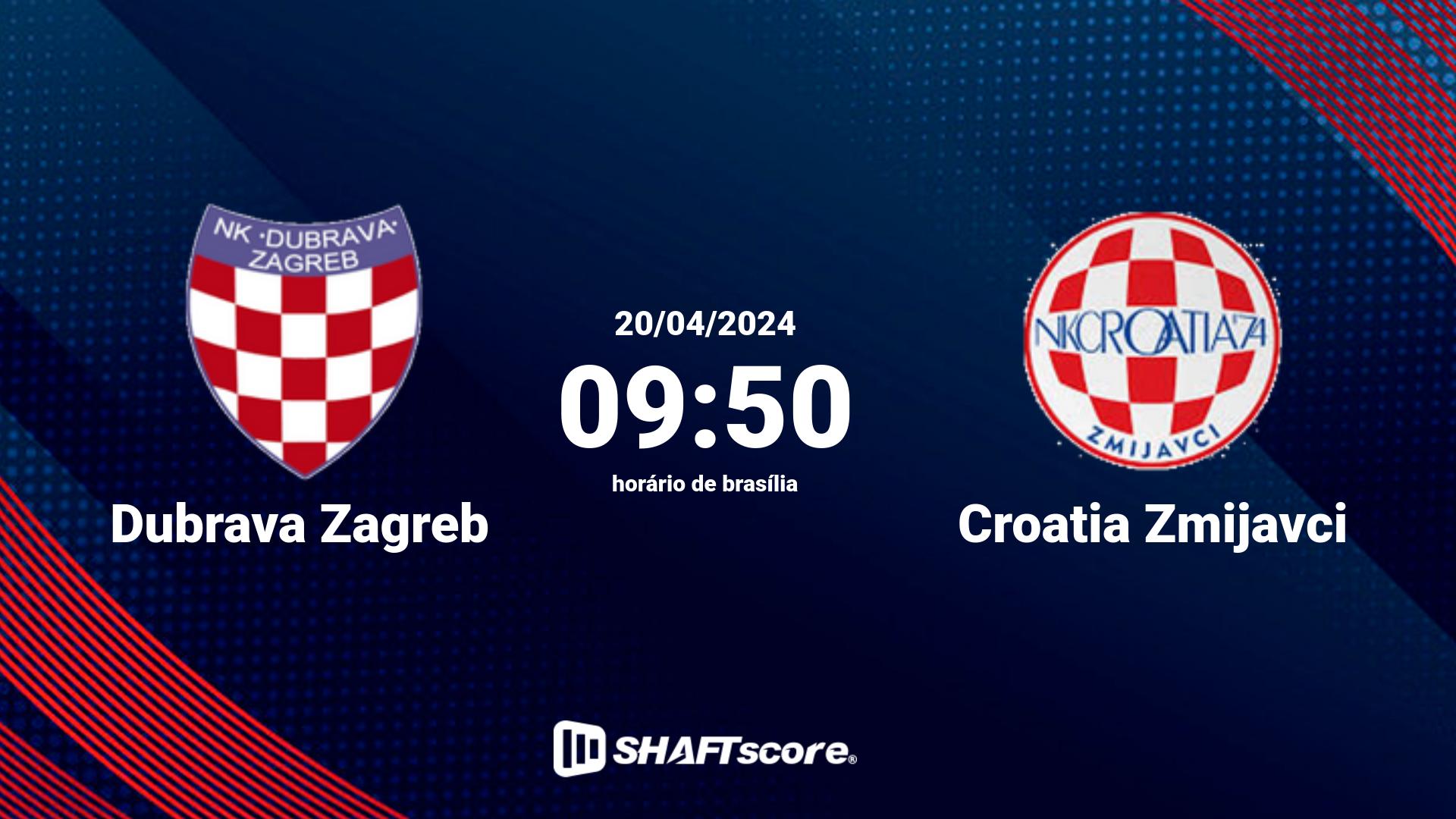 Estatísticas do jogo Dubrava Zagreb vs Croatia Zmijavci 20.04 09:50