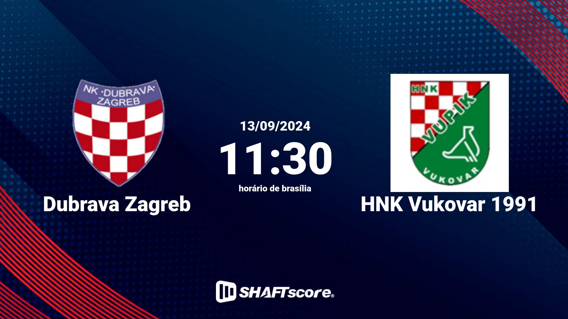 Estatísticas do jogo Dubrava Zagreb vs HNK Vukovar 1991 13.09 11:30