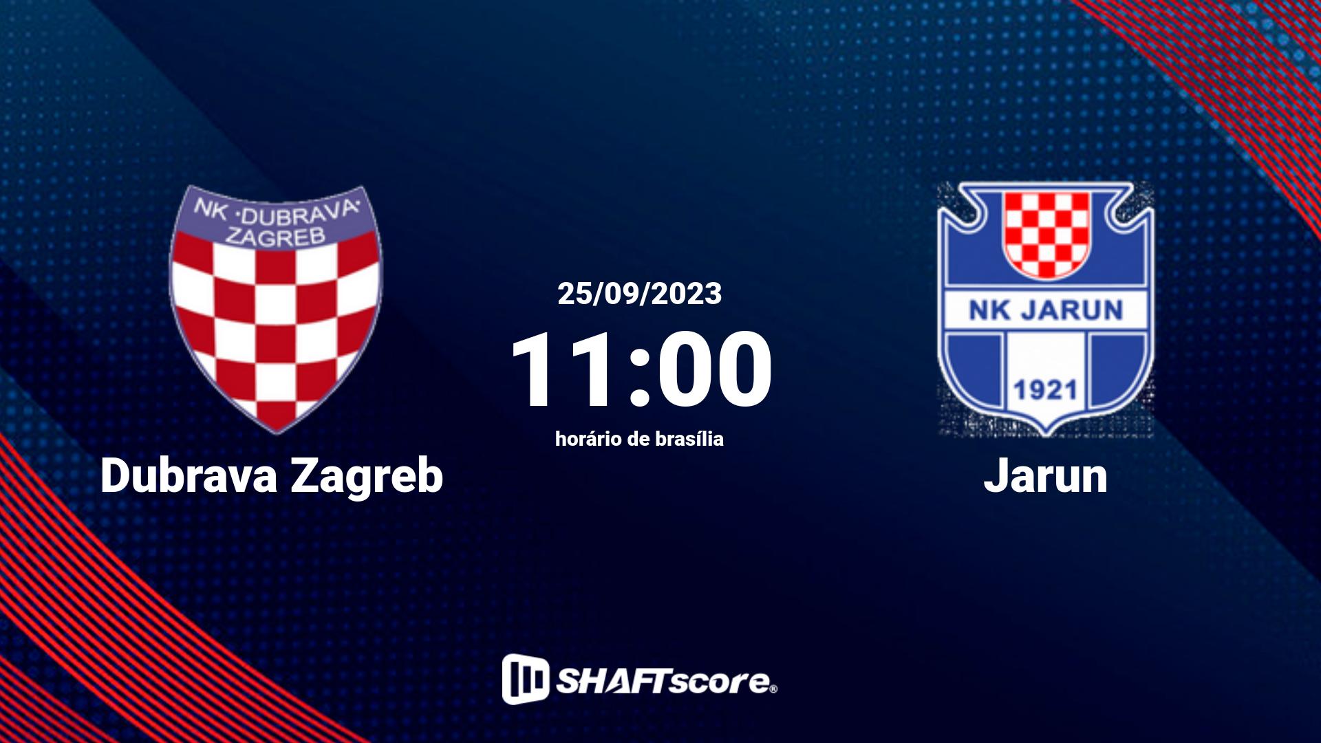 Estatísticas do jogo Dubrava Zagreb vs Jarun 25.09 11:00