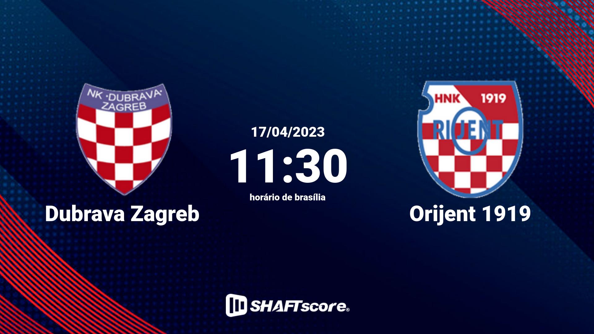 Estatísticas do jogo Dubrava Zagreb vs Orijent 1919 17.04 11:30