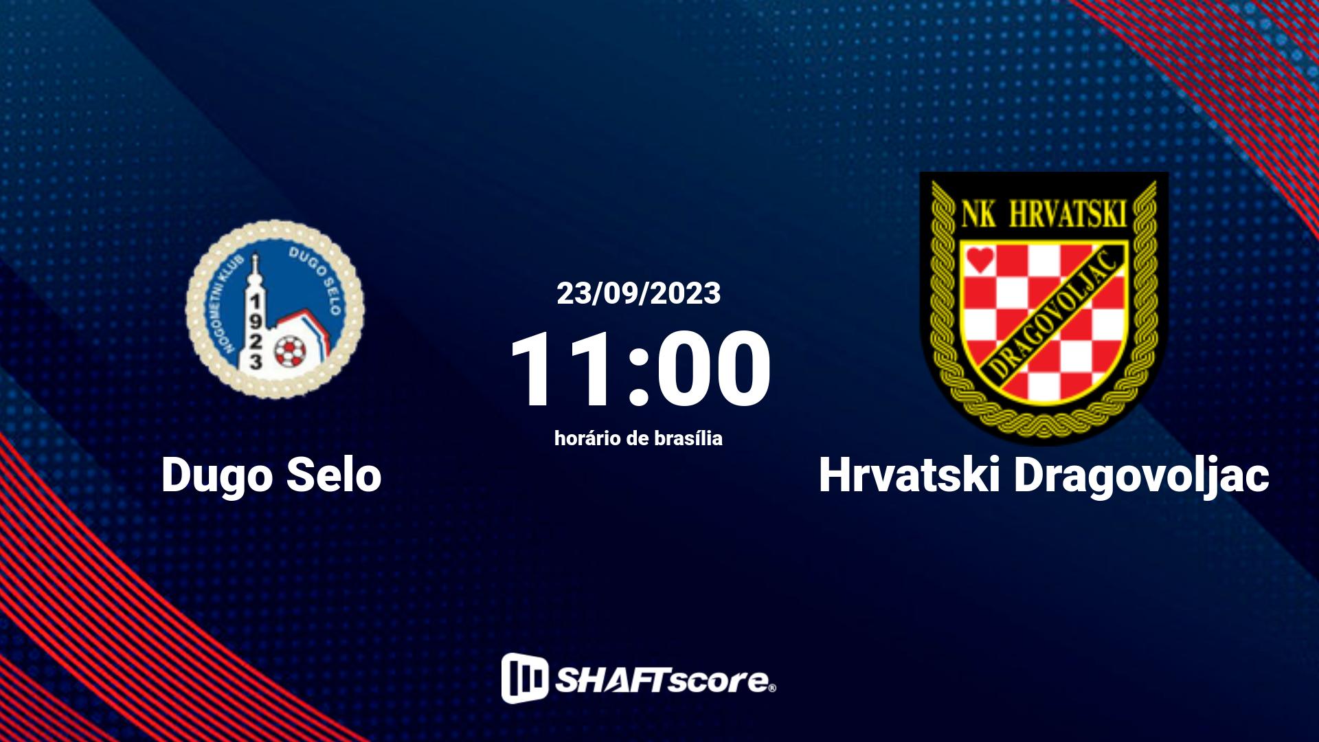 Estatísticas do jogo Dugo Selo vs Hrvatski Dragovoljac 23.09 11:00