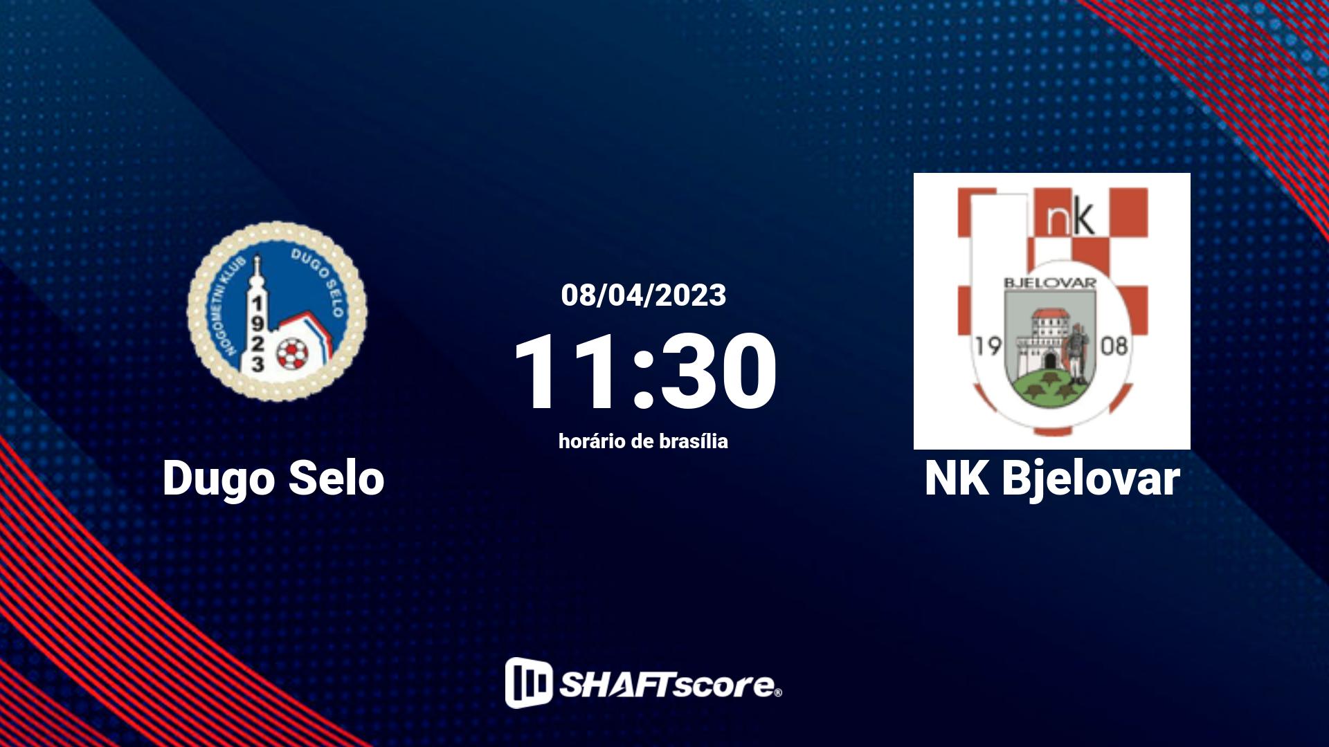 Estatísticas do jogo Dugo Selo vs NK Bjelovar 08.04 11:30