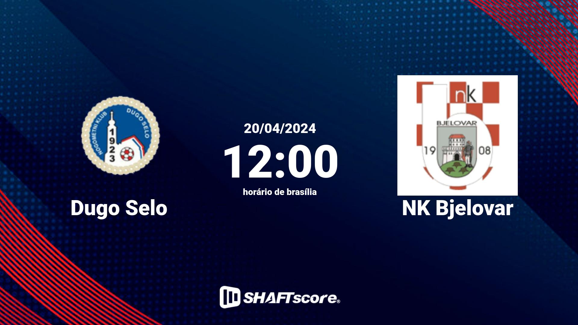 Estatísticas do jogo Dugo Selo vs NK Bjelovar 20.04 12:00